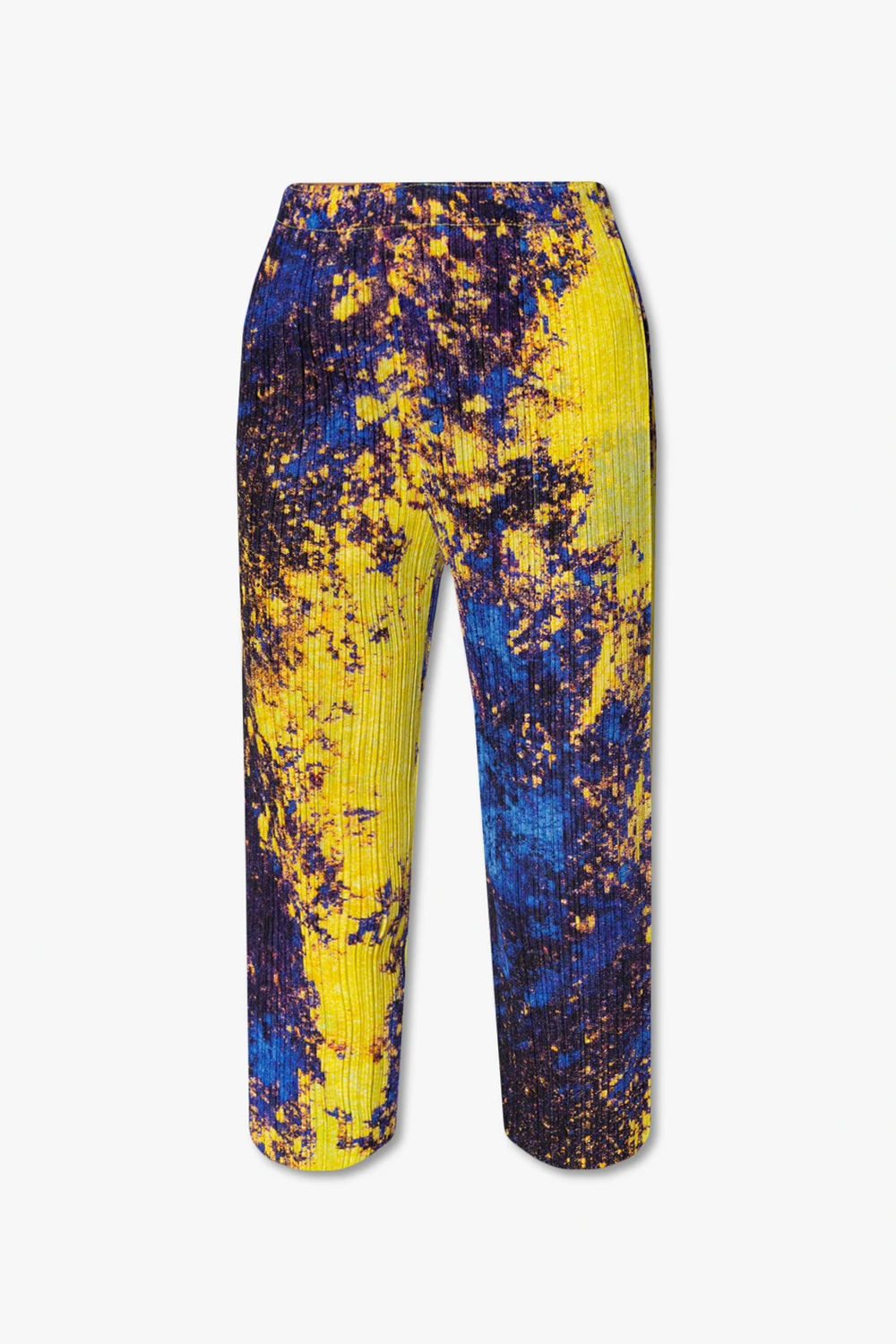 Wzorzyste prążkowane spodnie