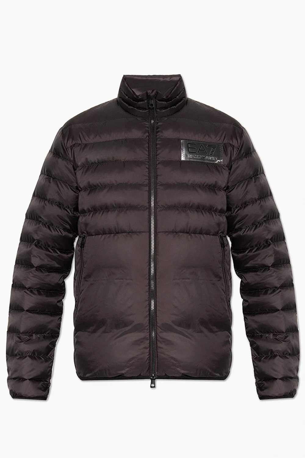 Jacket with standing collar