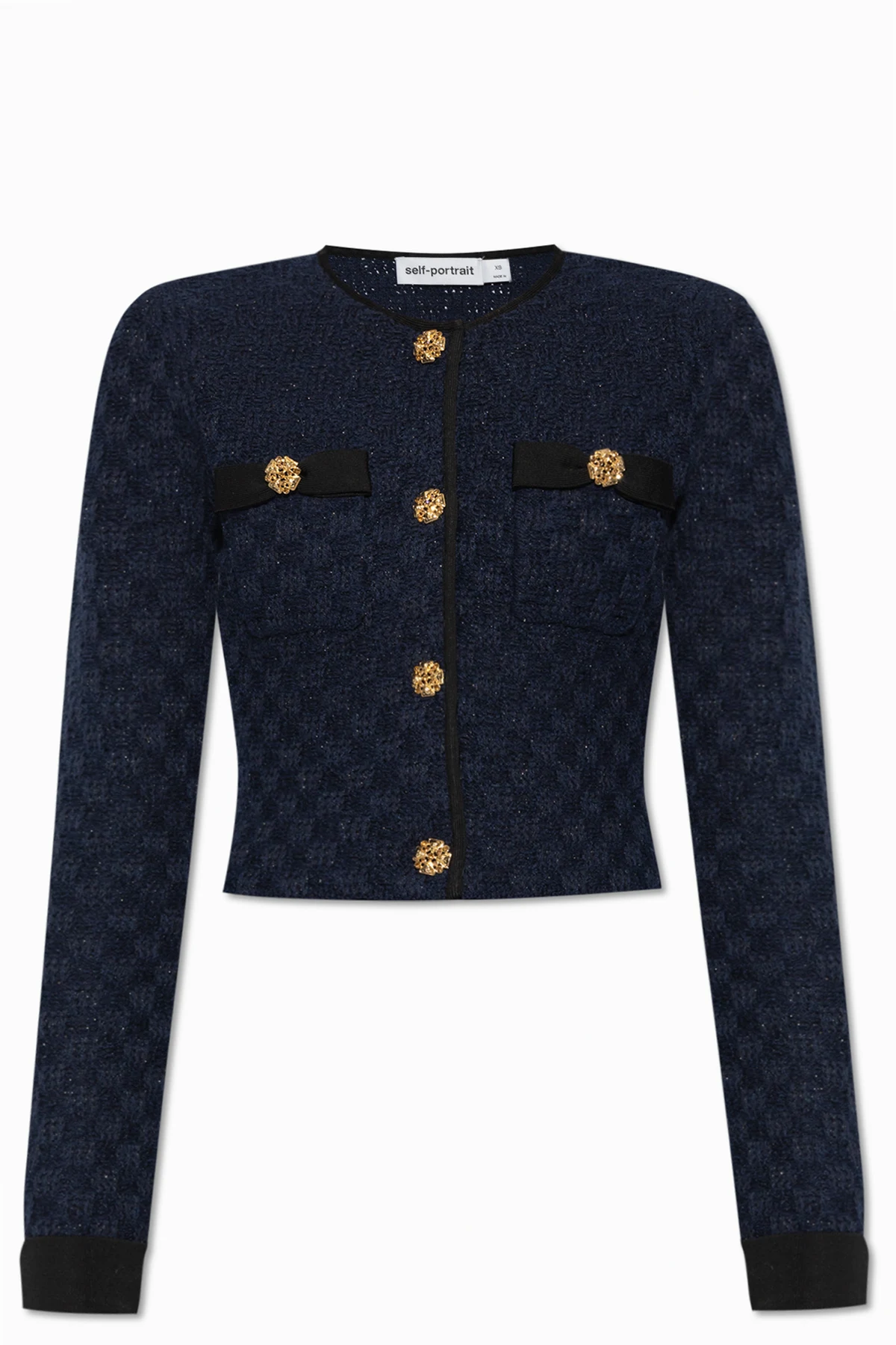 Blazer with lurex yarn