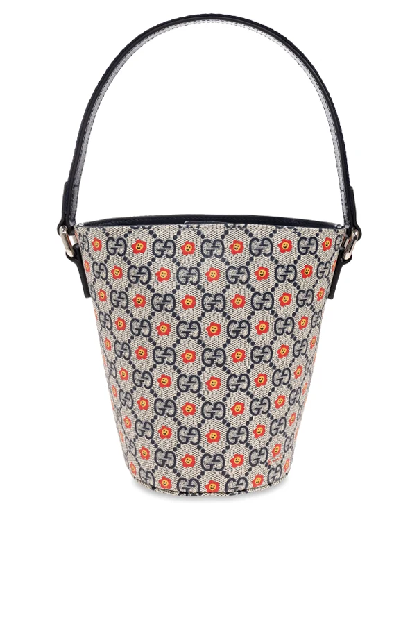 MARINEBLAU Handtasche mit Muster „GG“