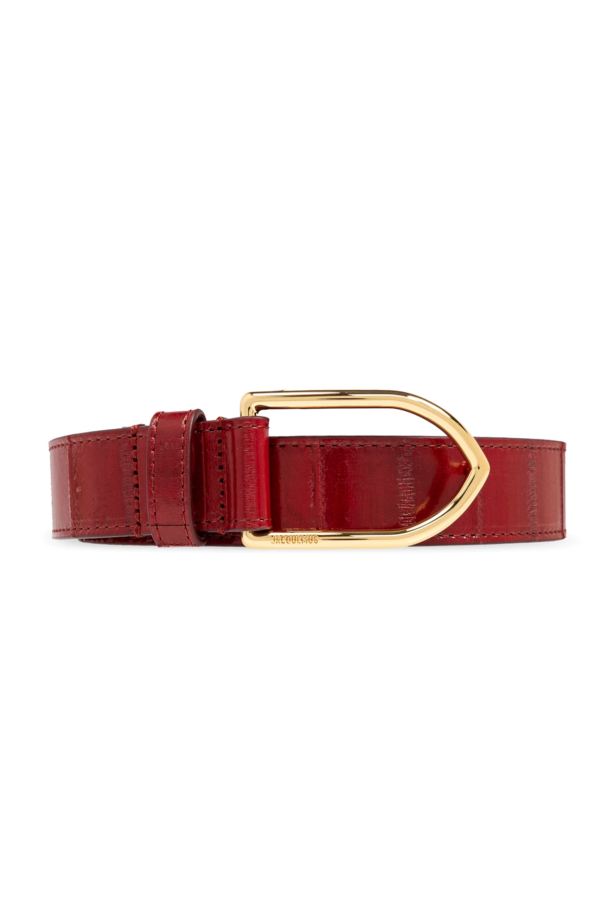 BURGUNDY Belt with Logo