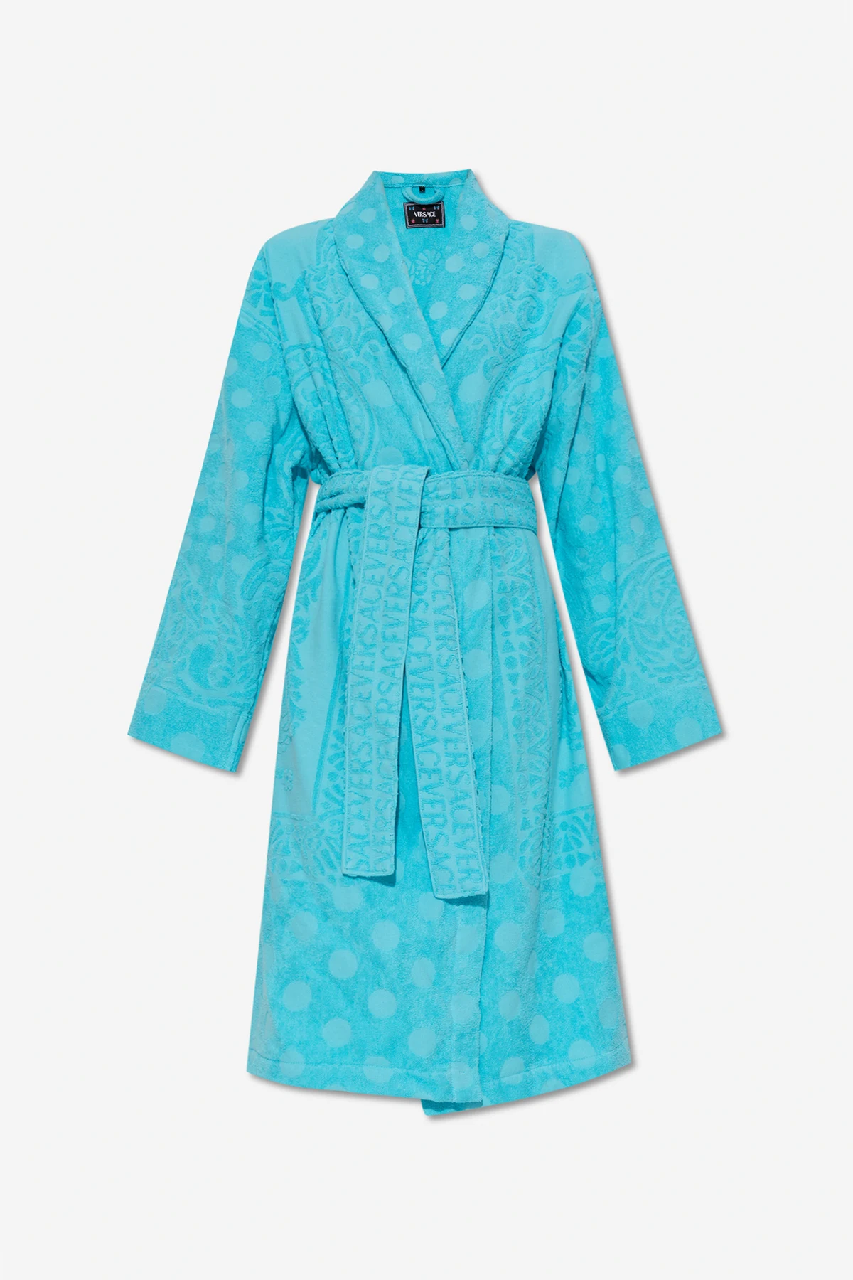 BLUE Cotton bathrobe