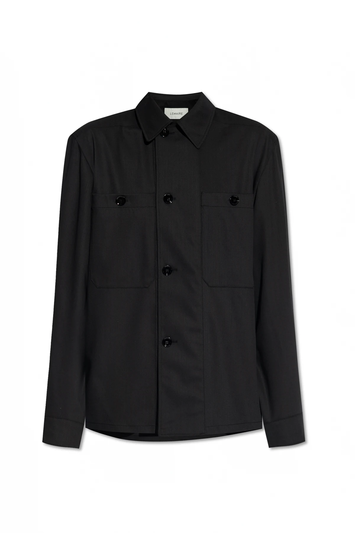 Wełniana koszula z kieszeniami