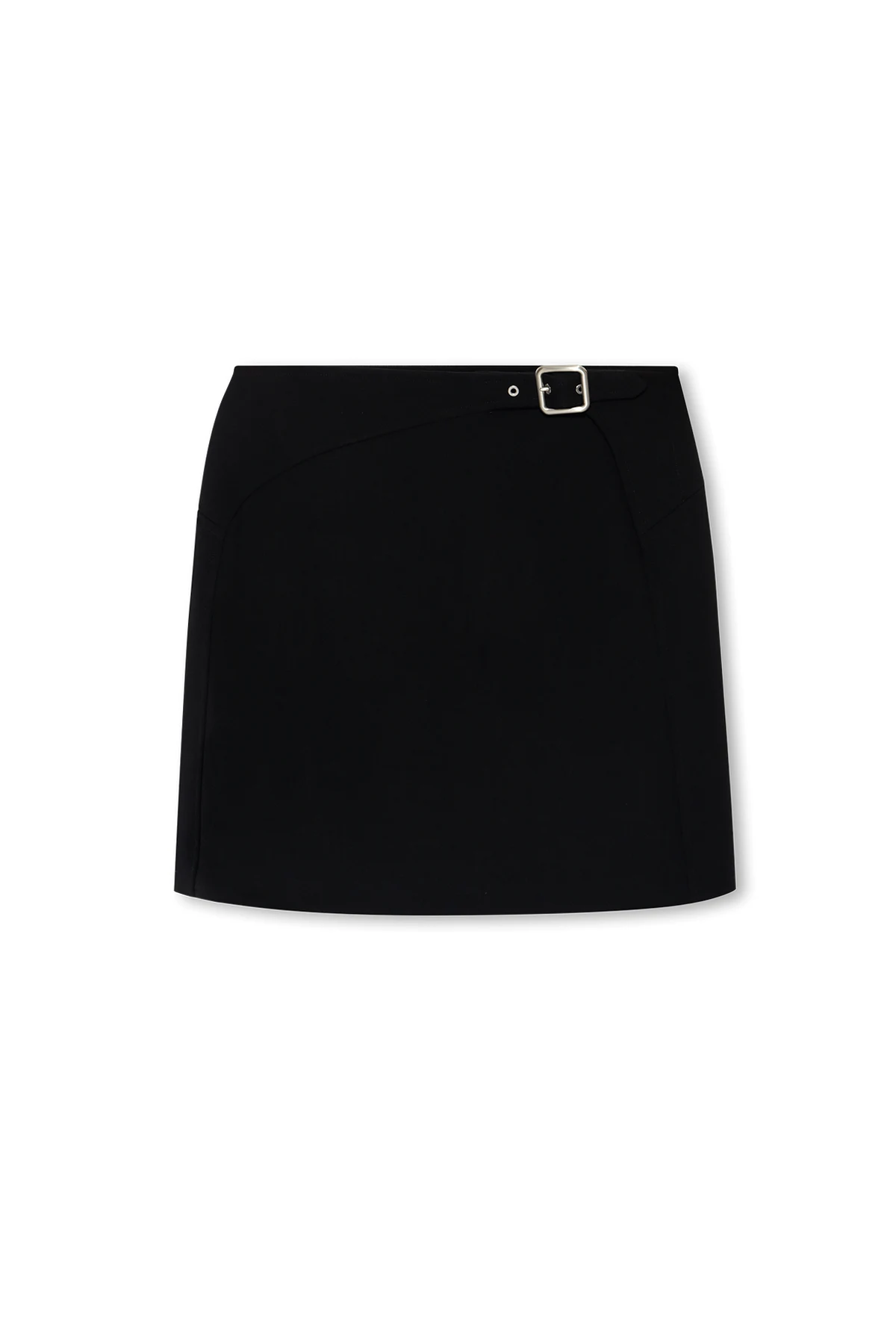 Mini wool skirt