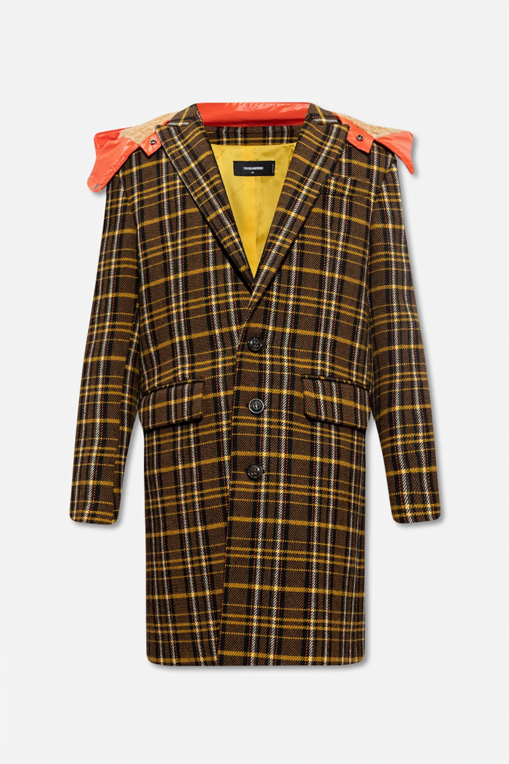 Coat with detachable hood