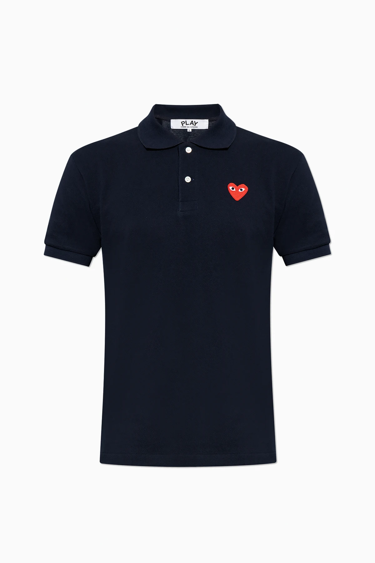 Polo shirt with logo patch