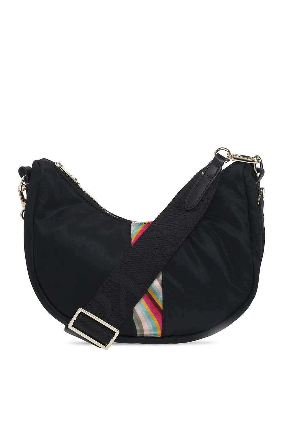 Striped shoulder bag