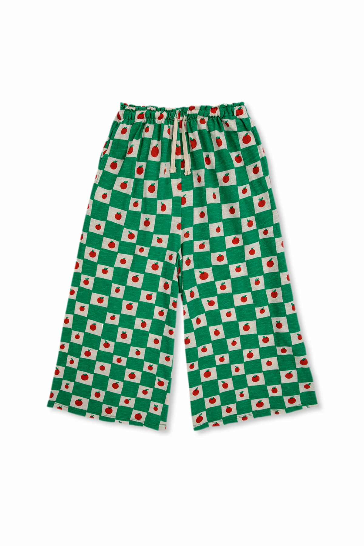 Spodnie ze wzorem w kratę