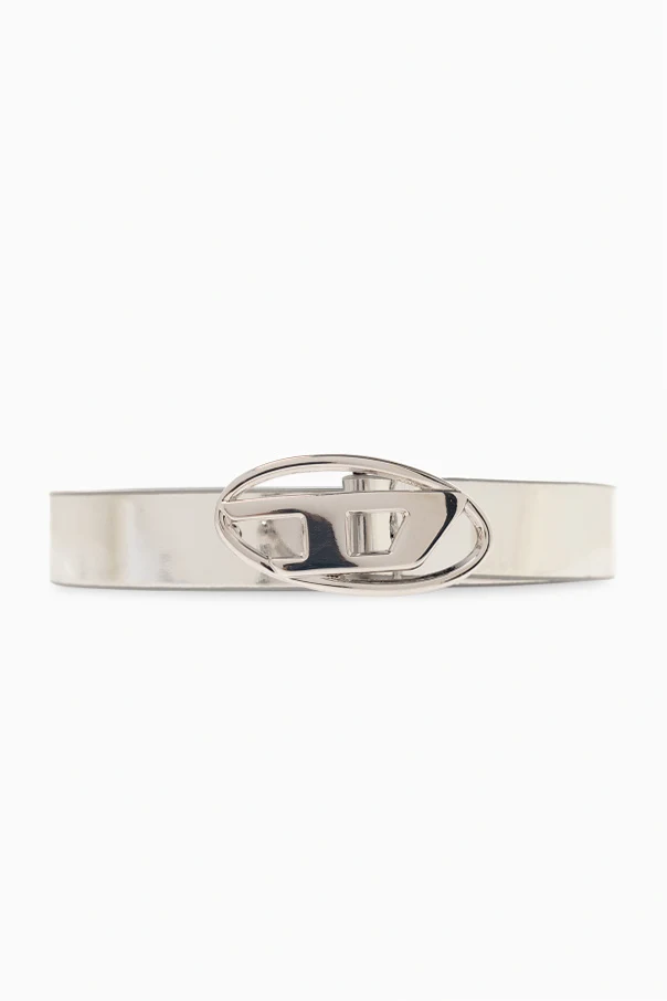 SREBRNY Pasek ‘OVAL D LOGO B-1DR’