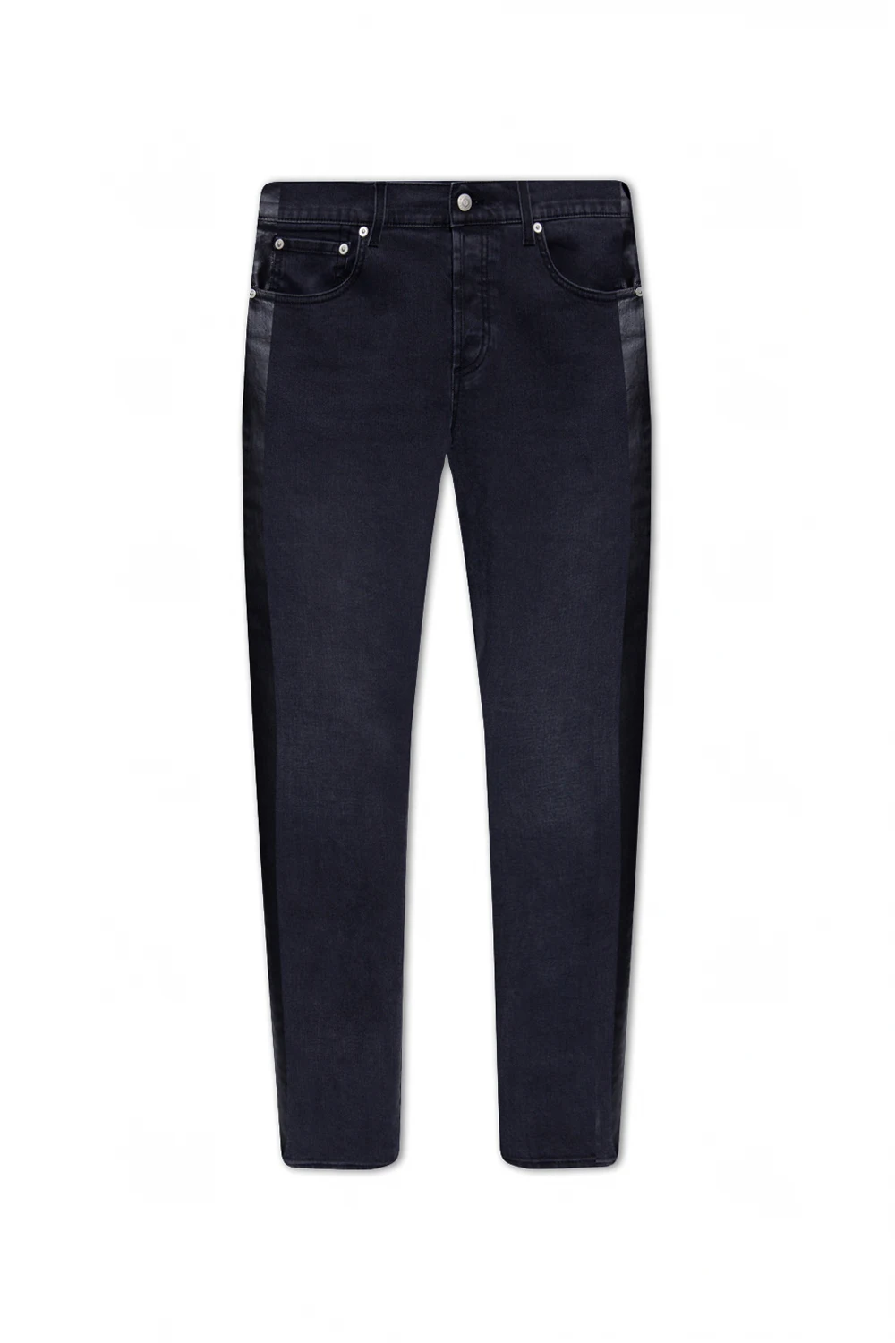 Jeans with side stripes
