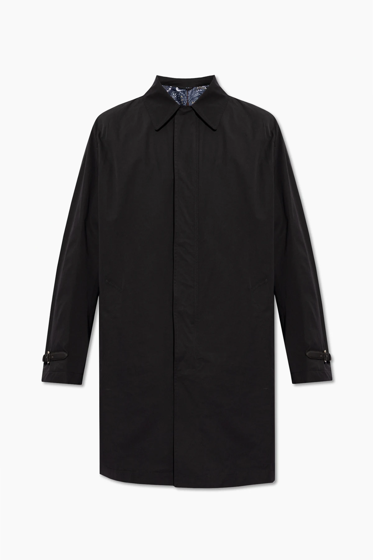 Coat with zip and snaps