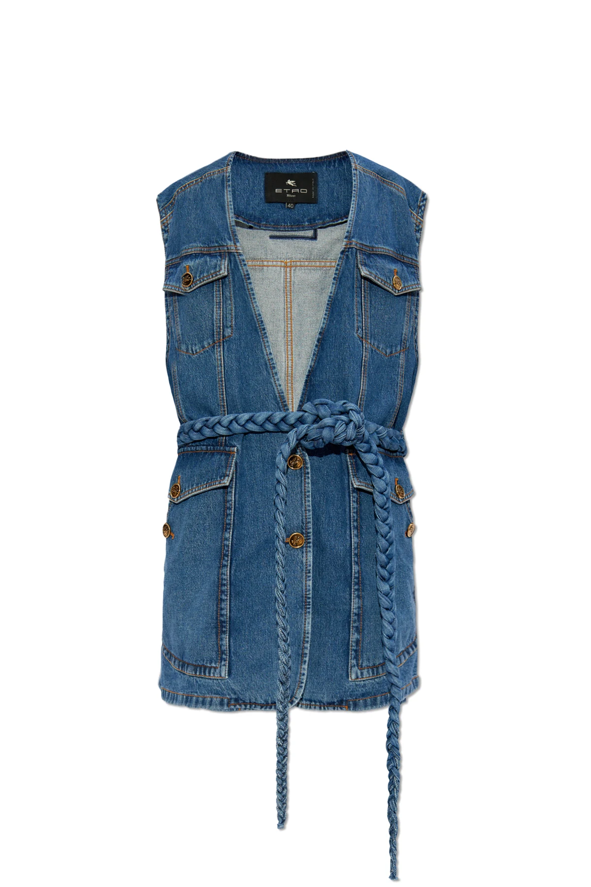 Lange Jeansweste