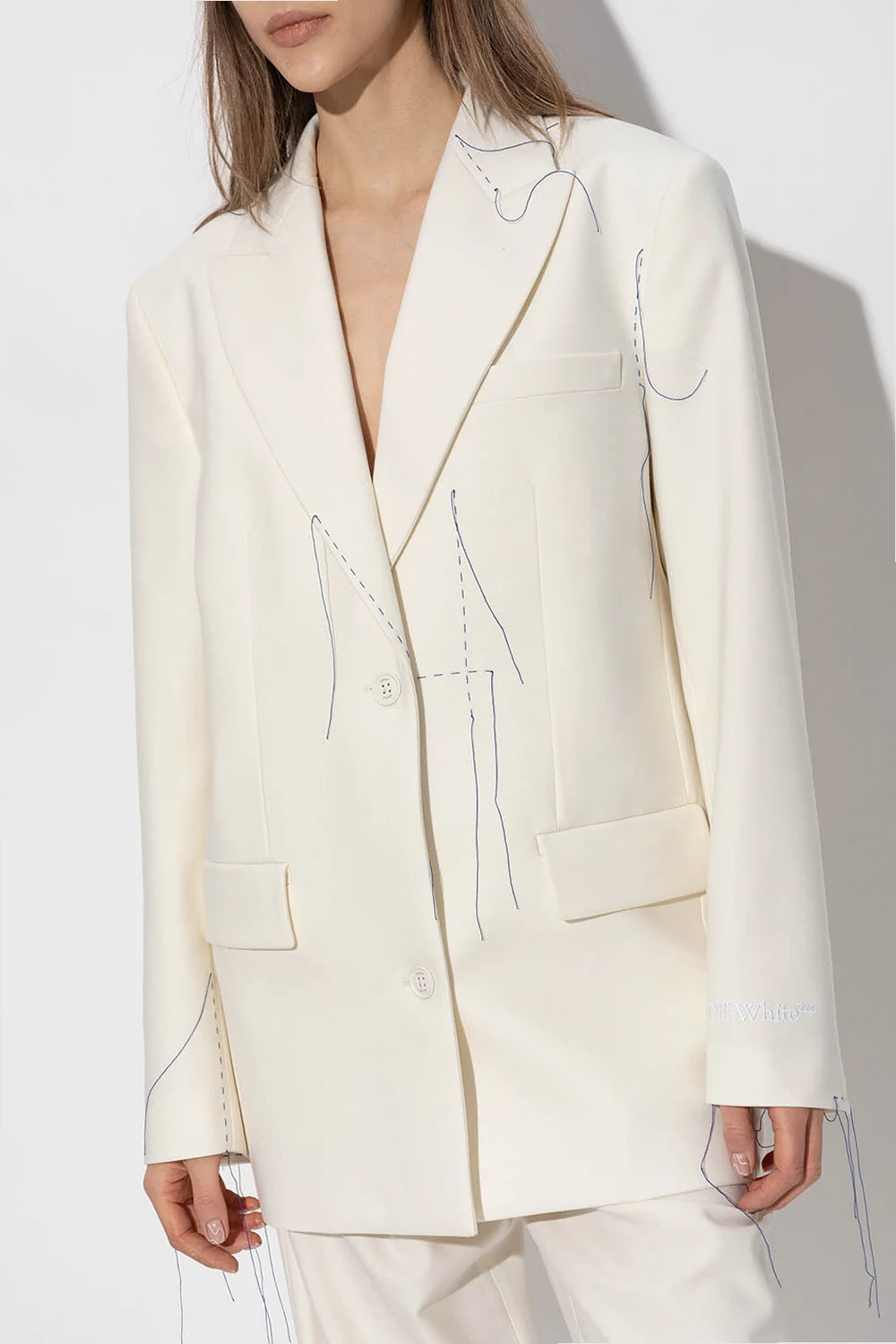 Blazer with stitching details