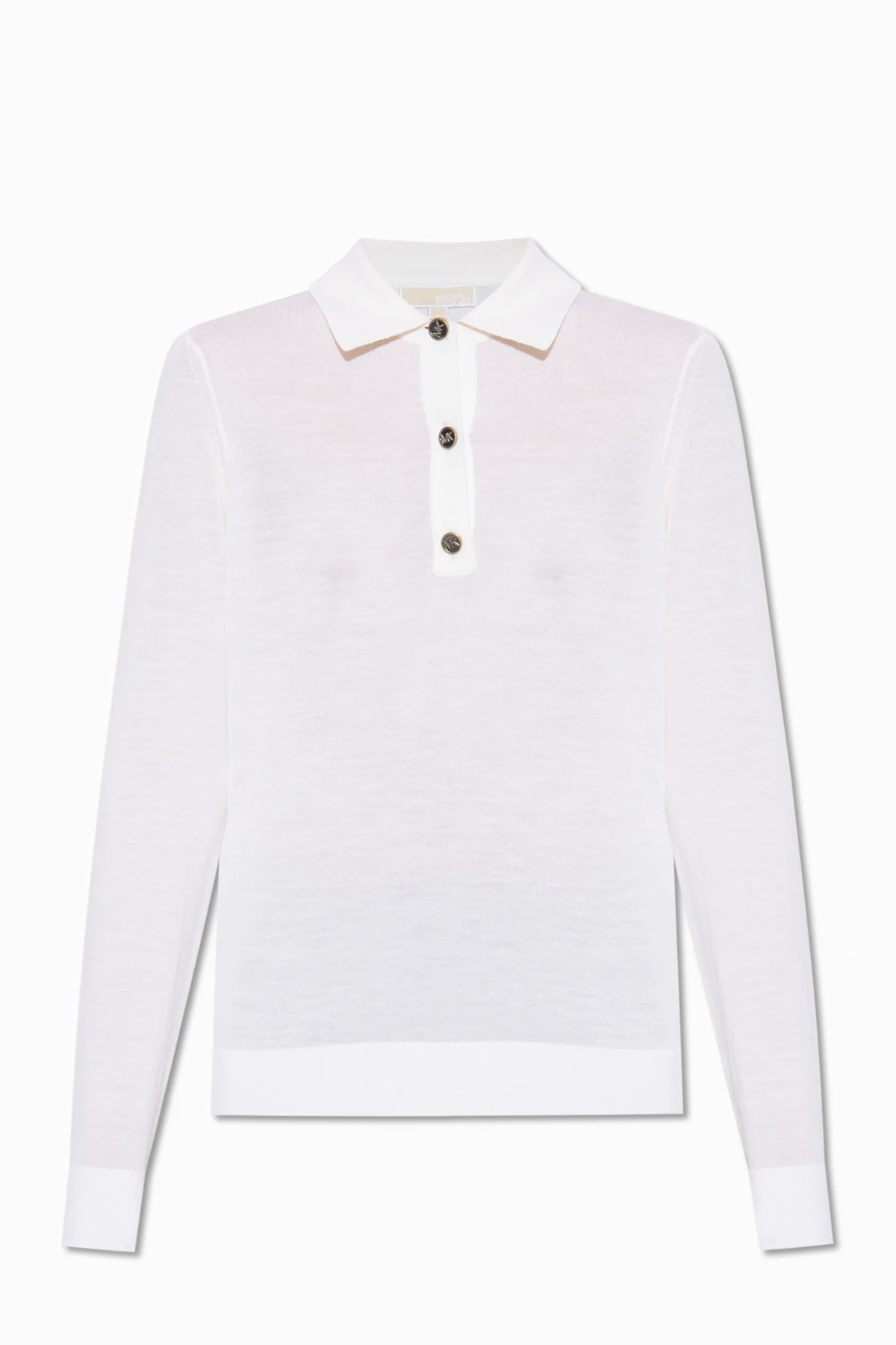 Polo shirt with long sleeves
