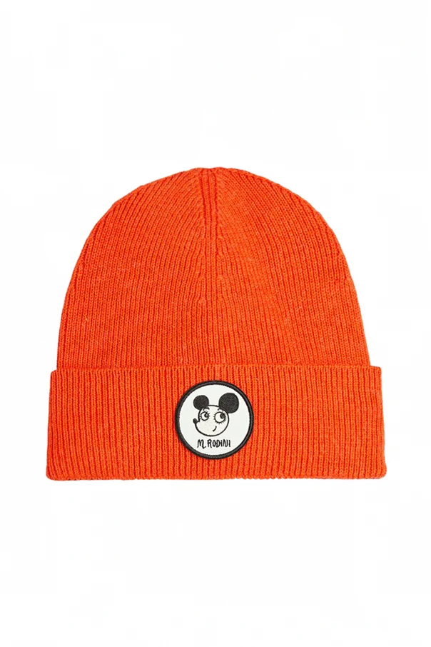 ORANGE Mütze mit Wollbesatz