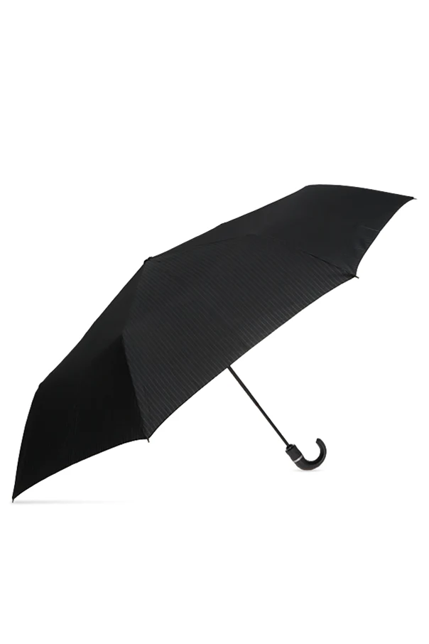 SCHWARZ Pinstriped folding umbrella