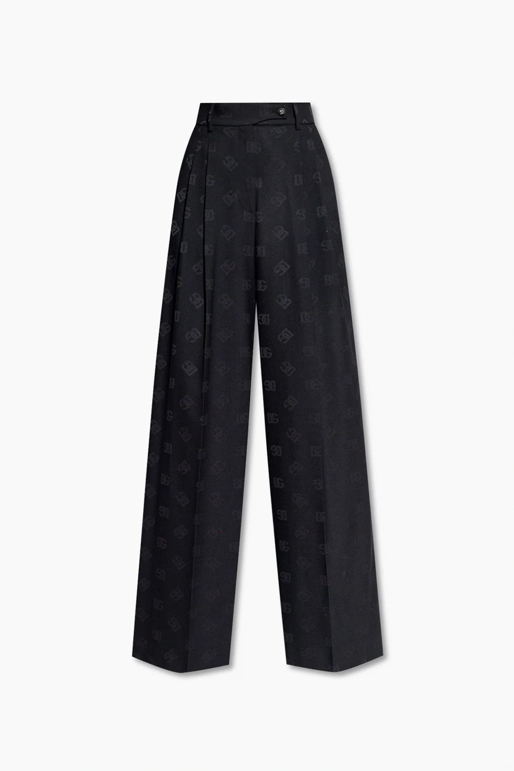 Wide trousers with logo