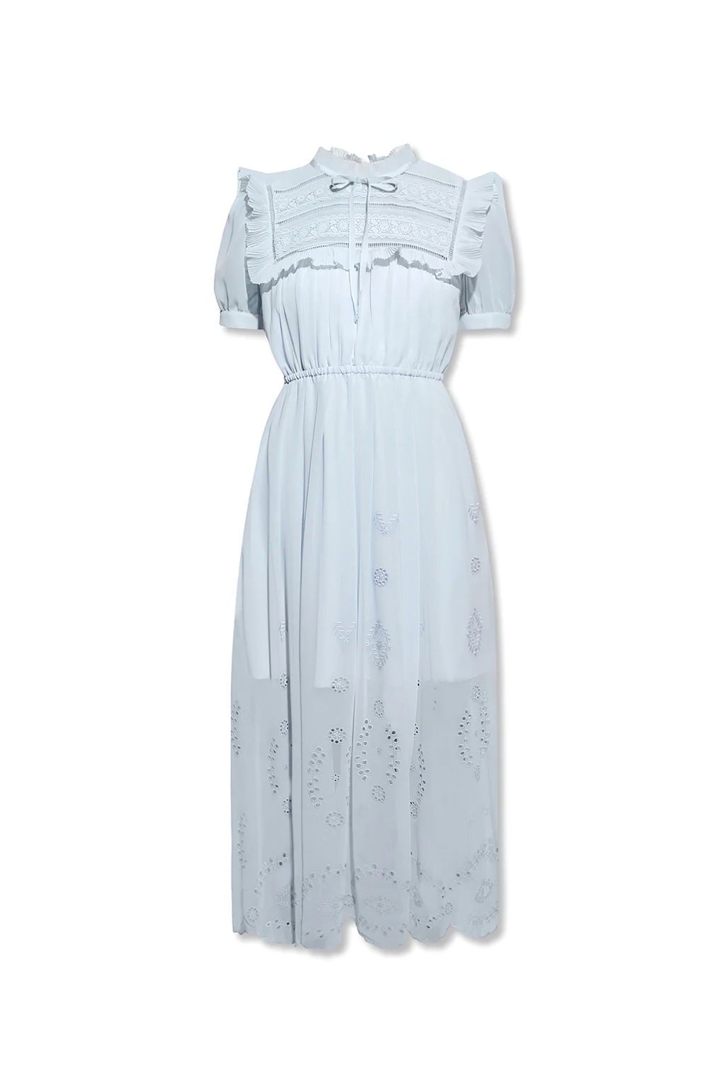 Dress with decorative collar