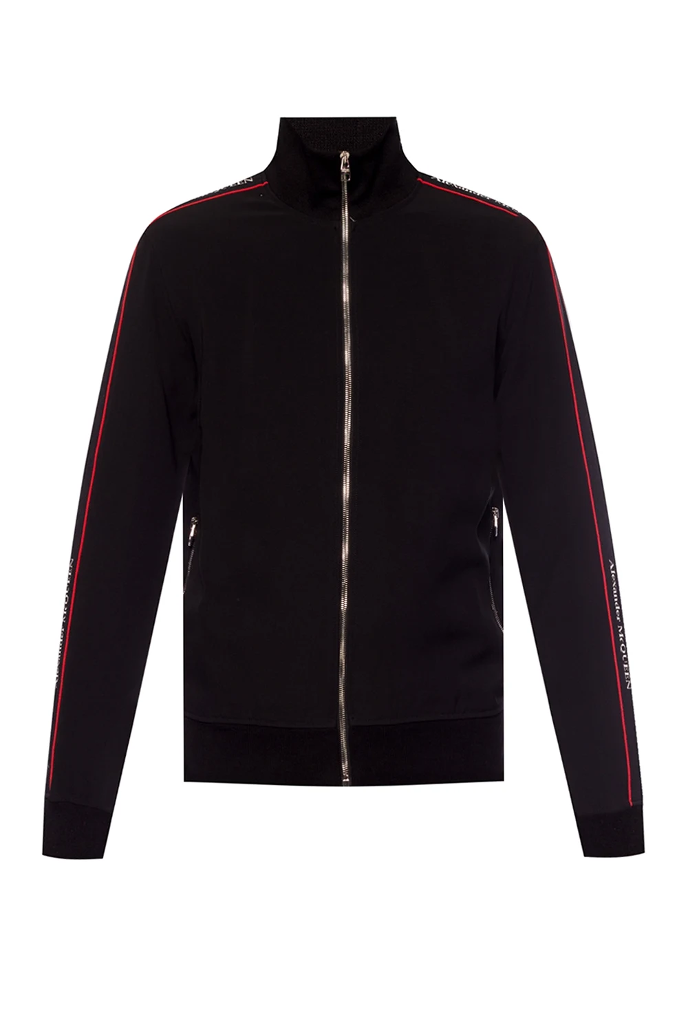 Sweatshirt with band collar
