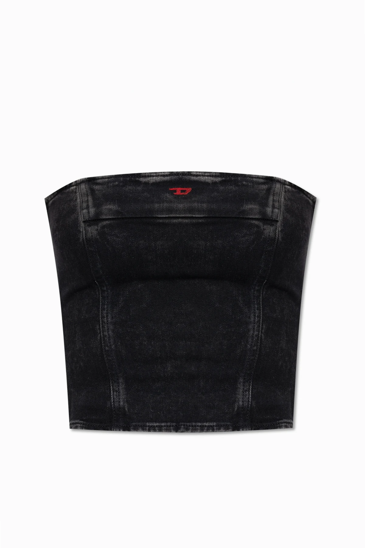 ‘DE-VILLE’ denim strapless top