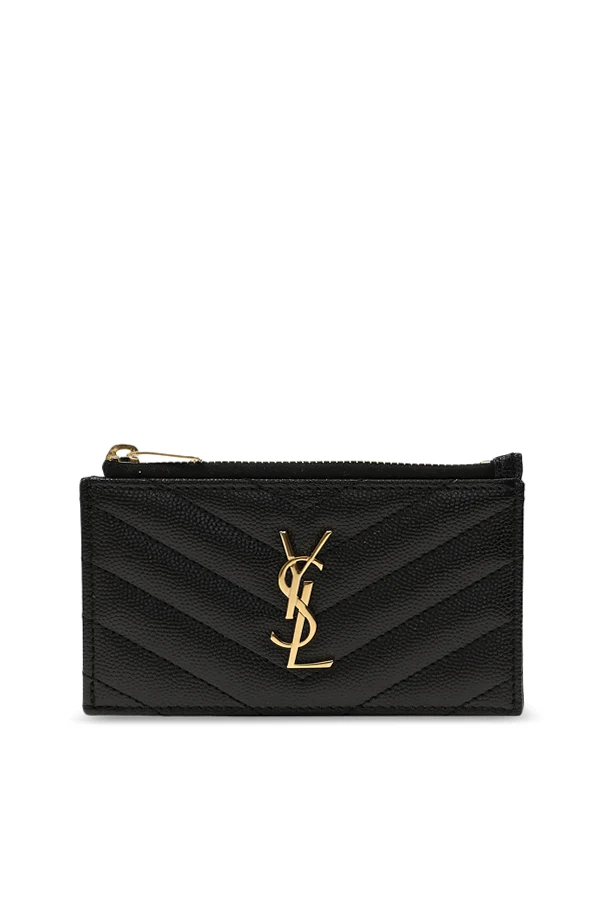 CZARNY Etui na karty z logo