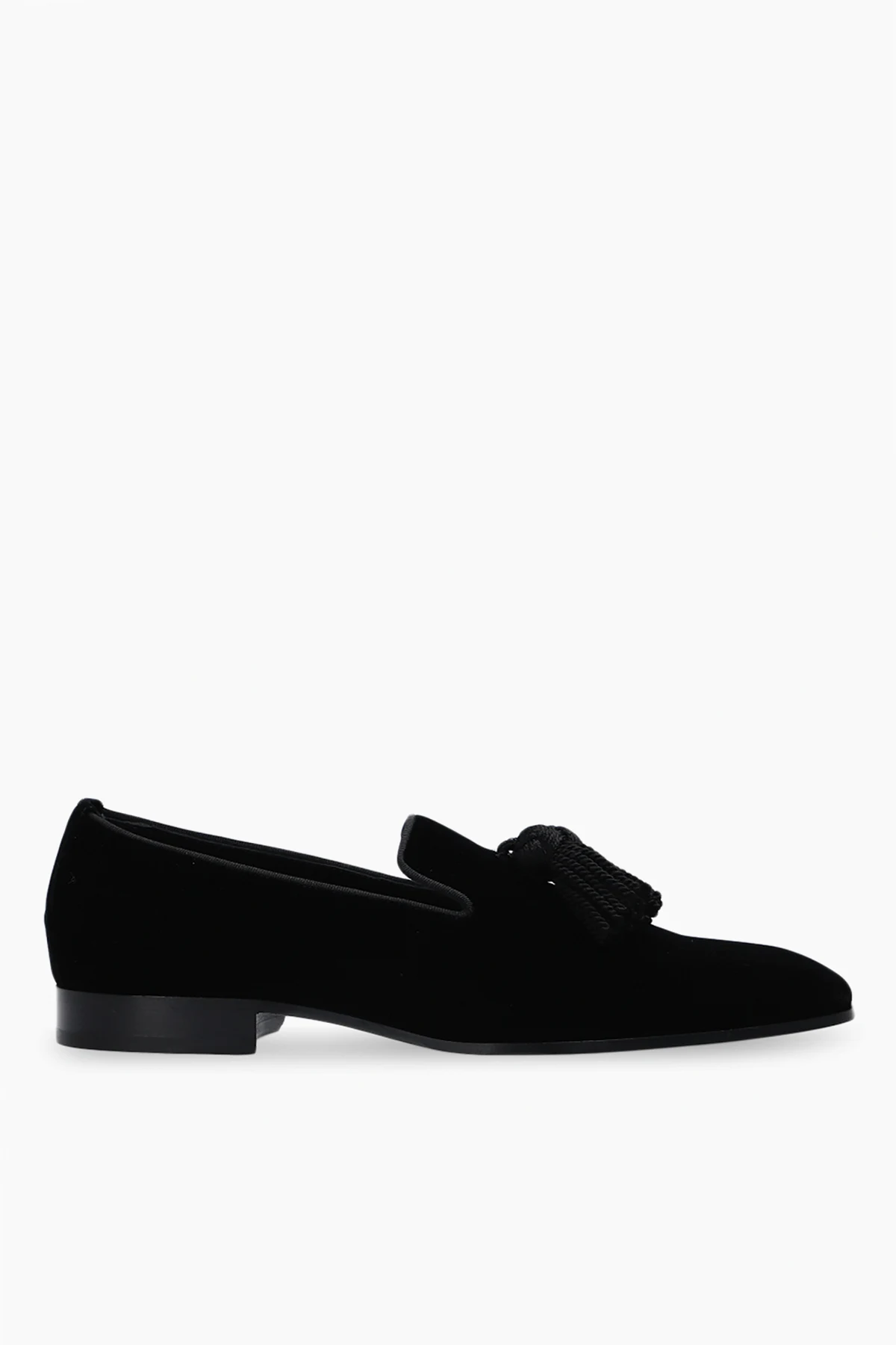 BLACK ‘Foxley’ velvet moccasins