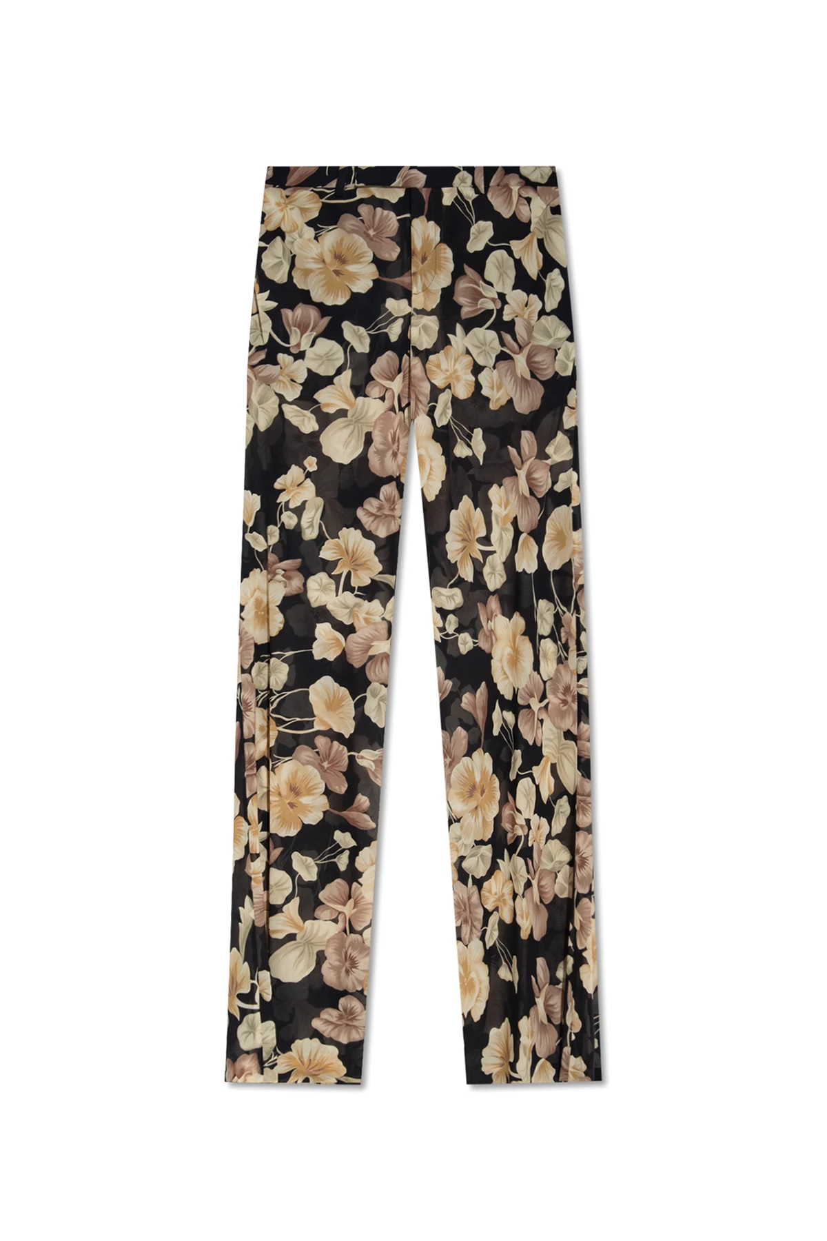 Trousers with floral print