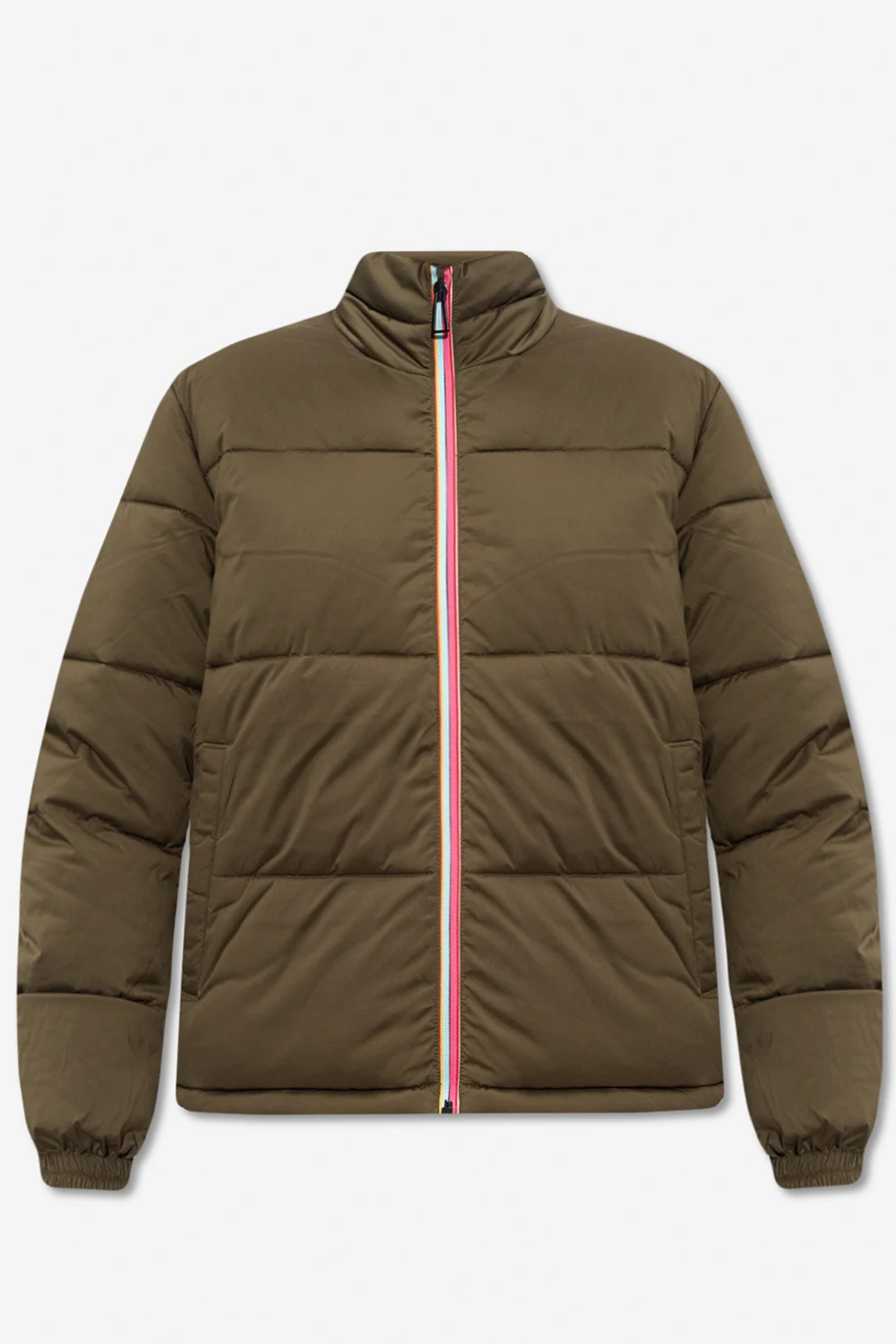 Jacket with stand collar