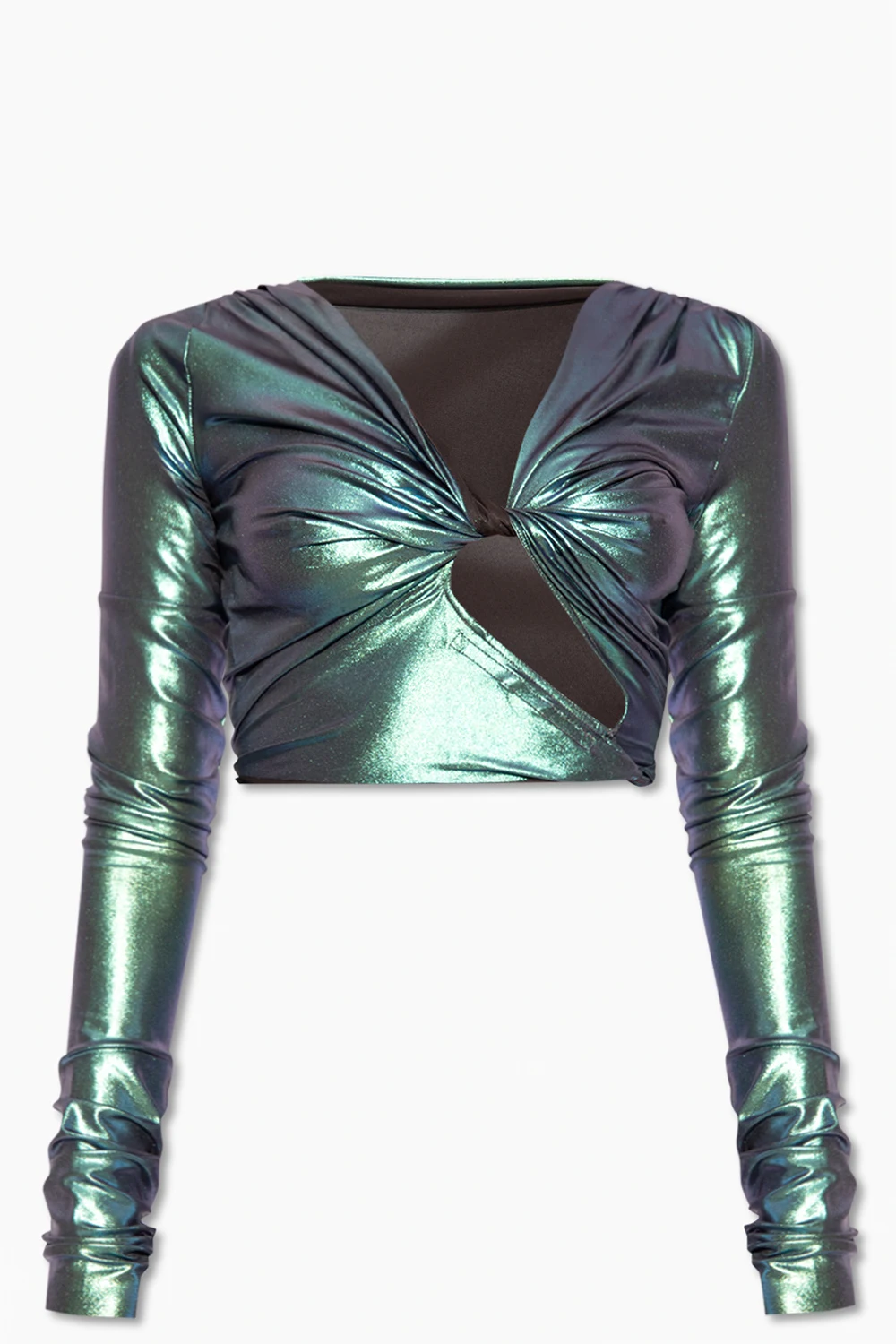 Krótki top z wycięciem