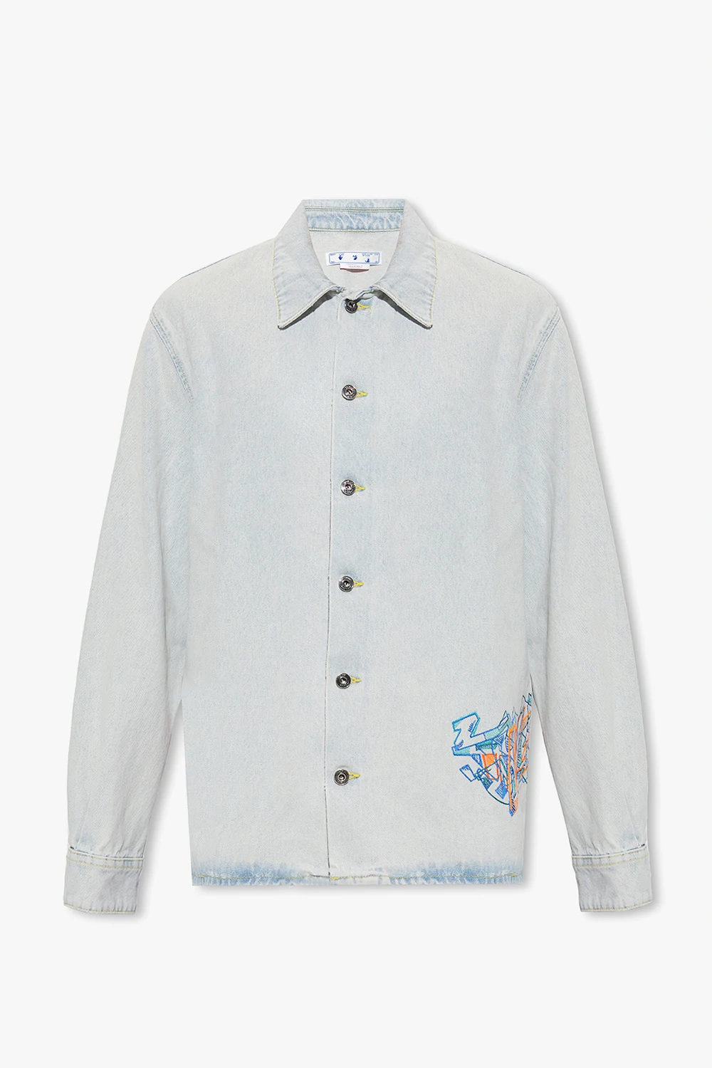 Patterned denim shirt