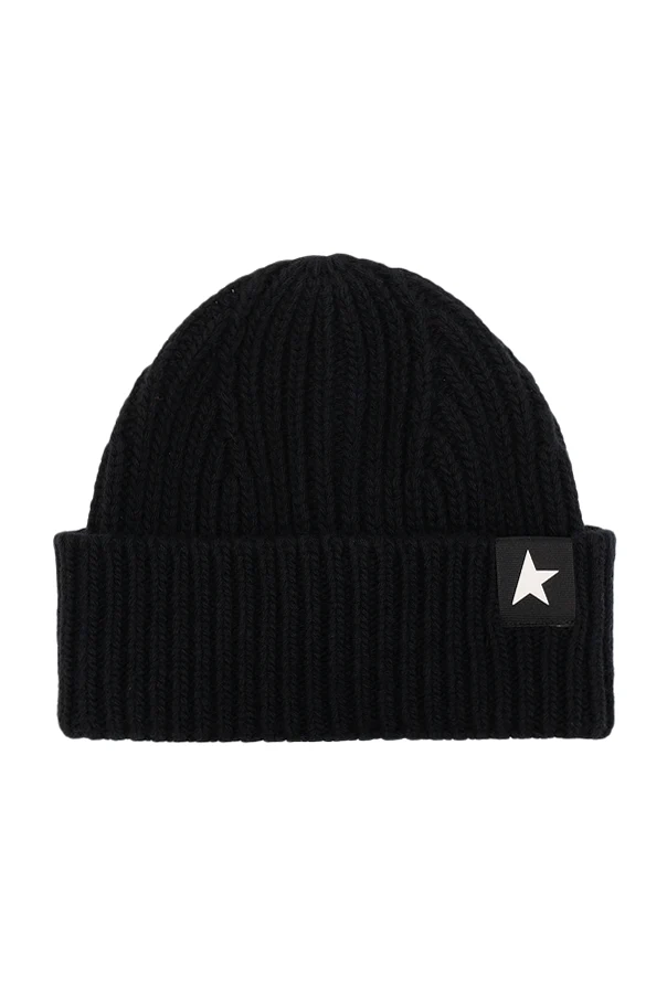 BLACK Wool hat with logo