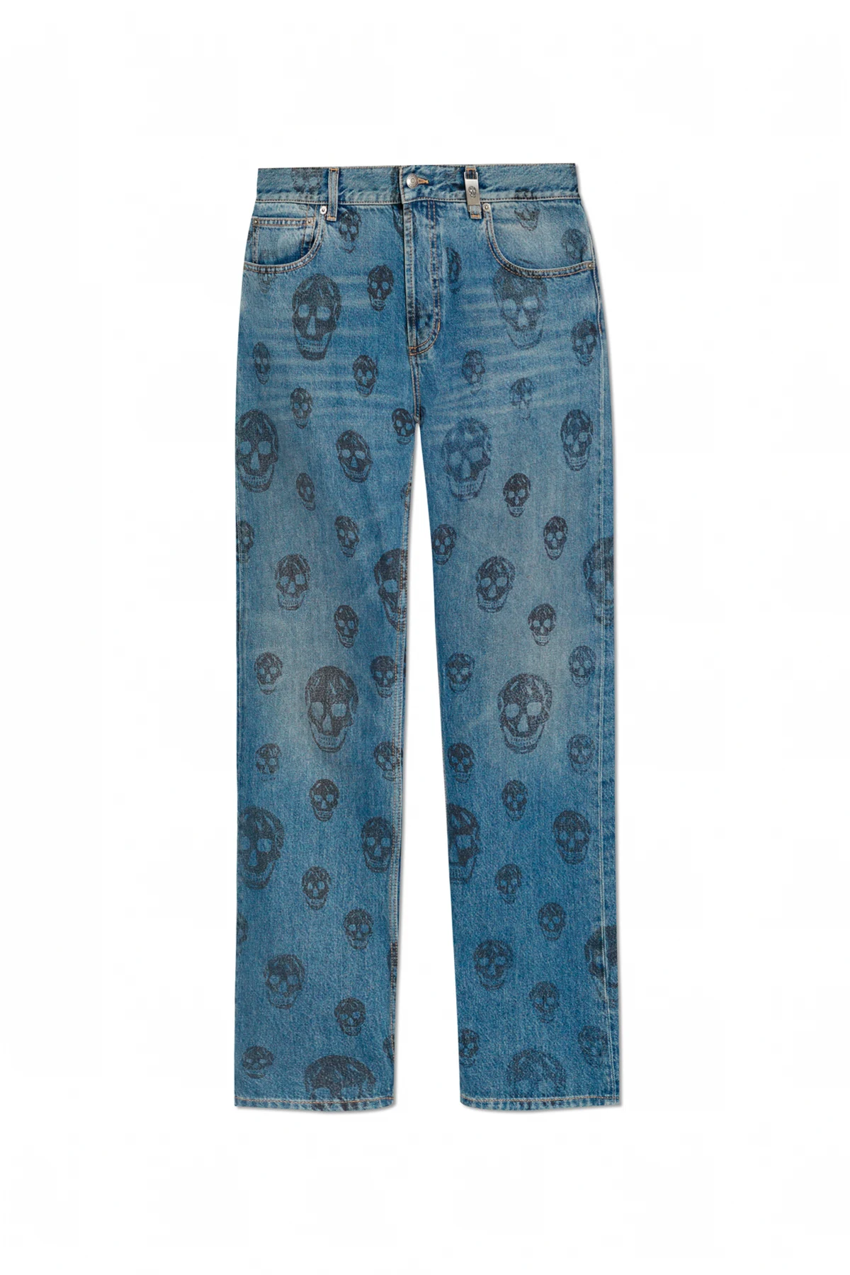 Jeans mit aufgedrucktem Logo