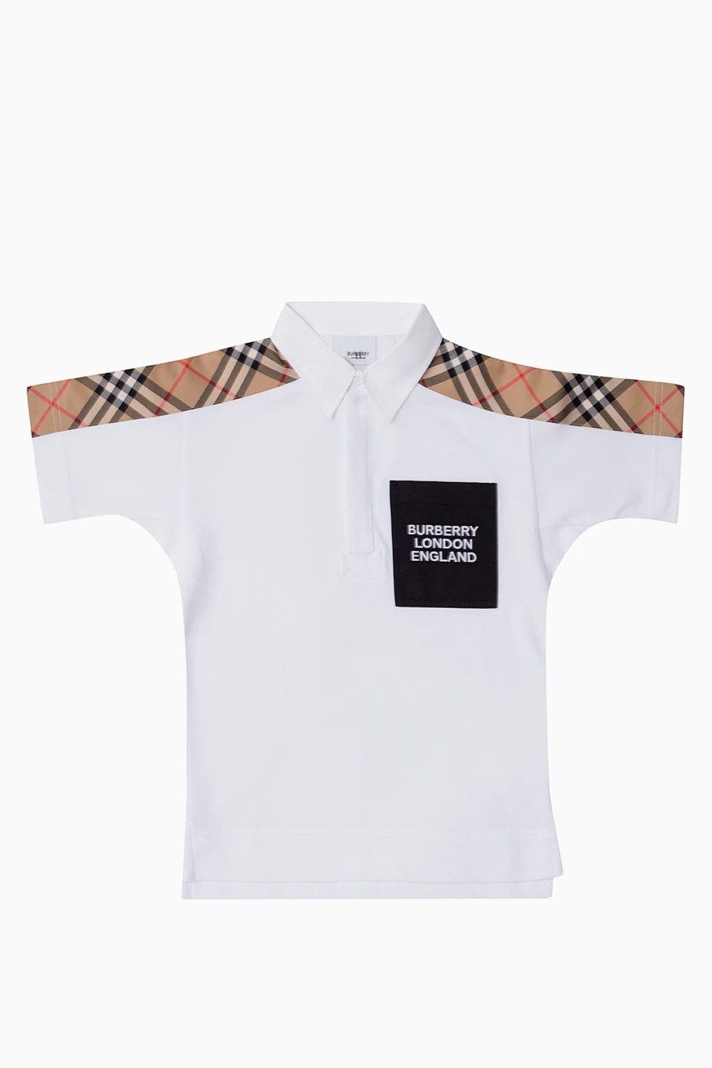 Checked polo shirt