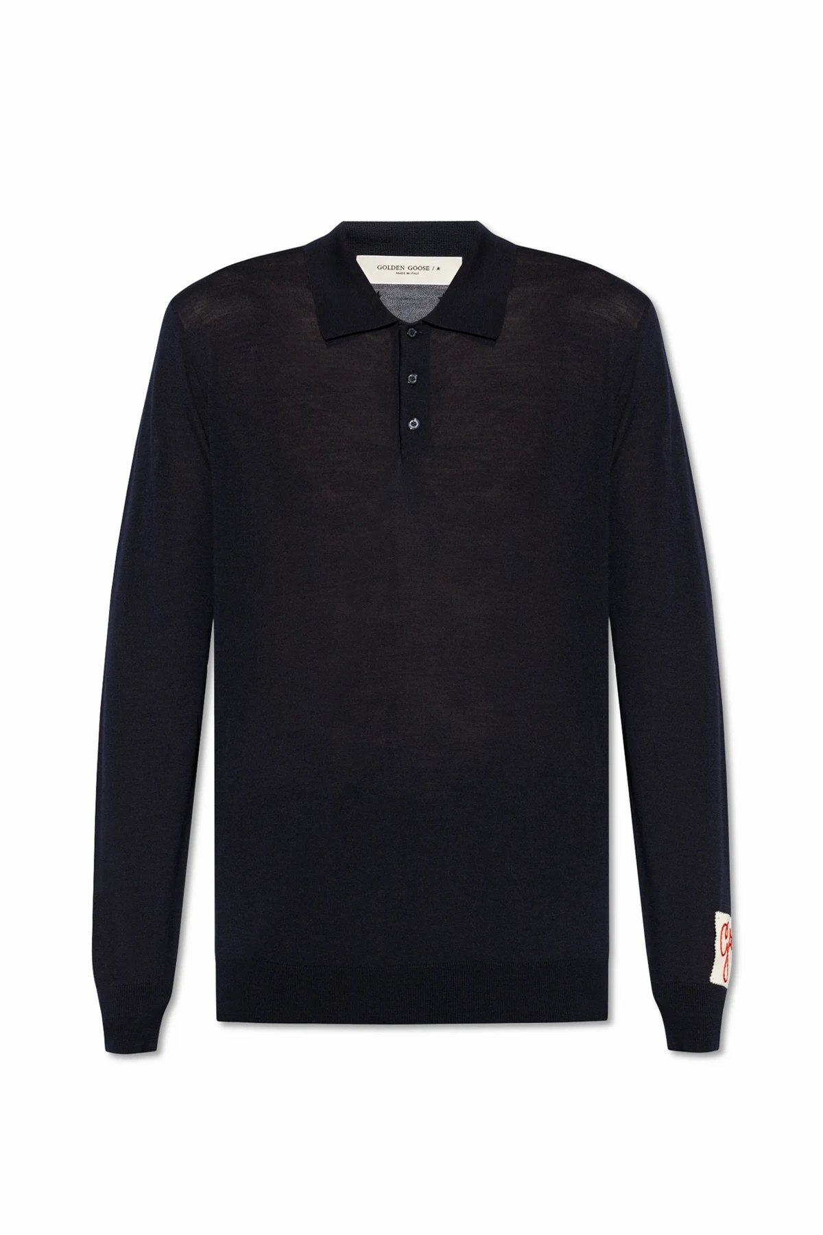 Wool polo shirt
