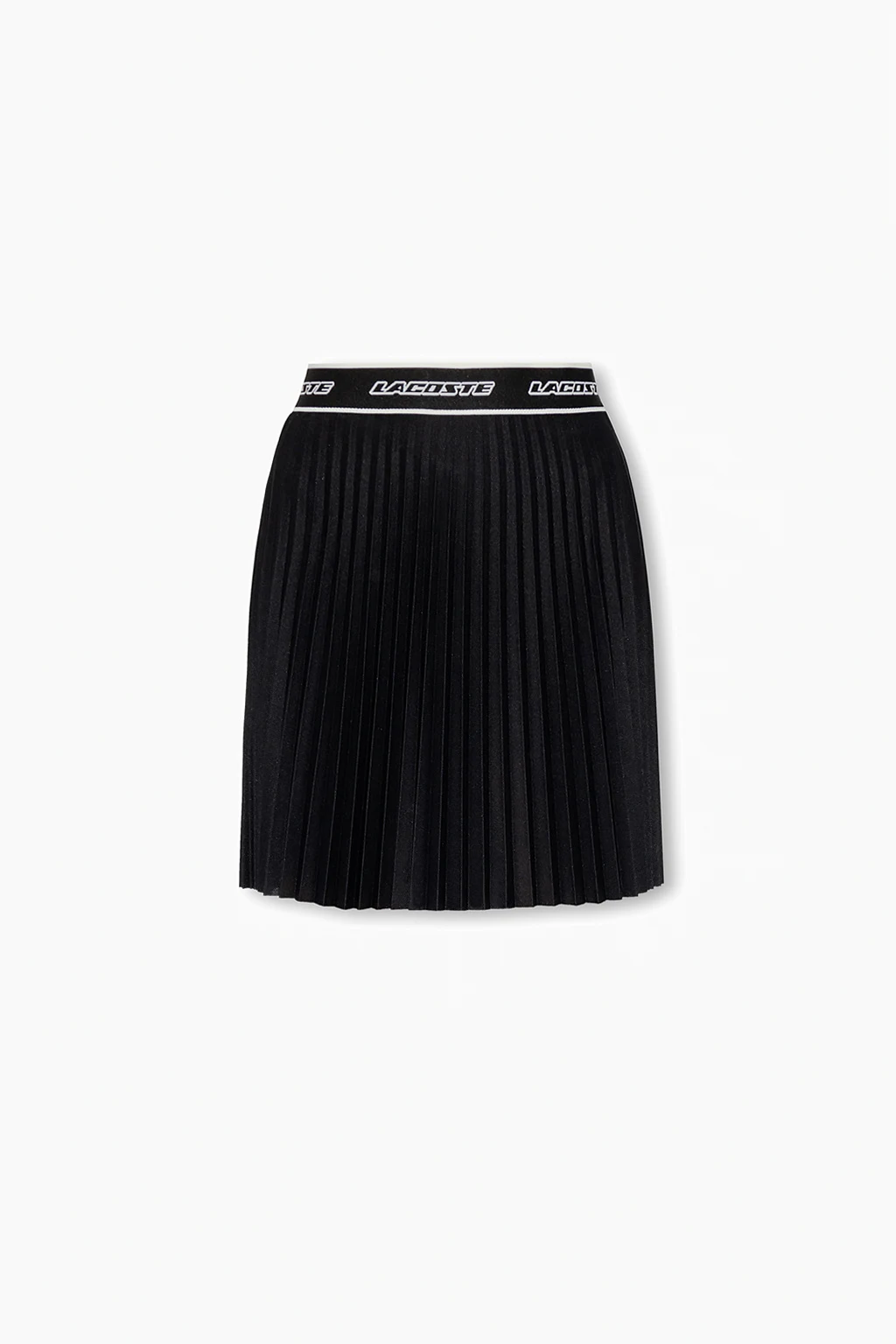 Pleated skirt with logo