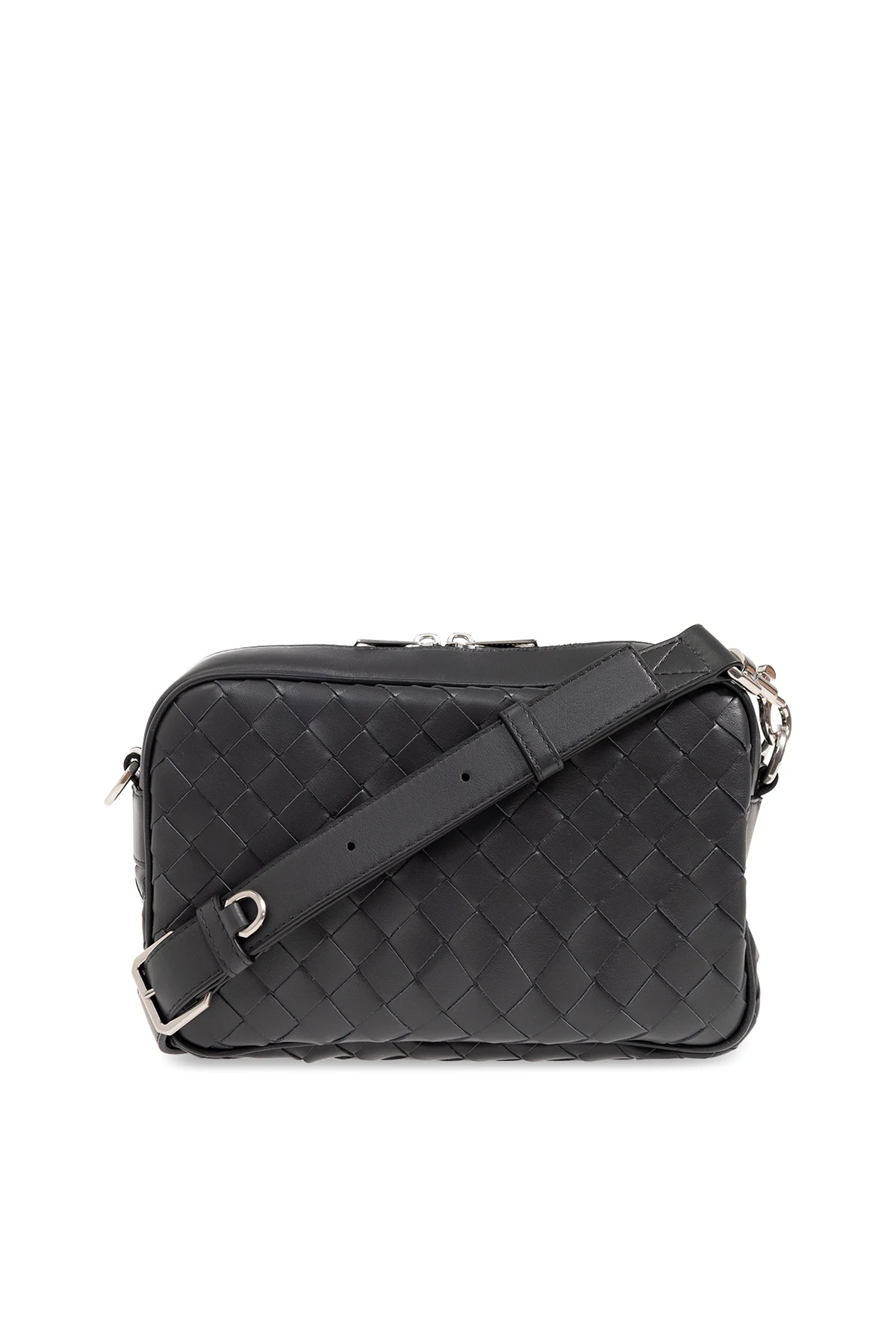 GREY Leather shoulder bag