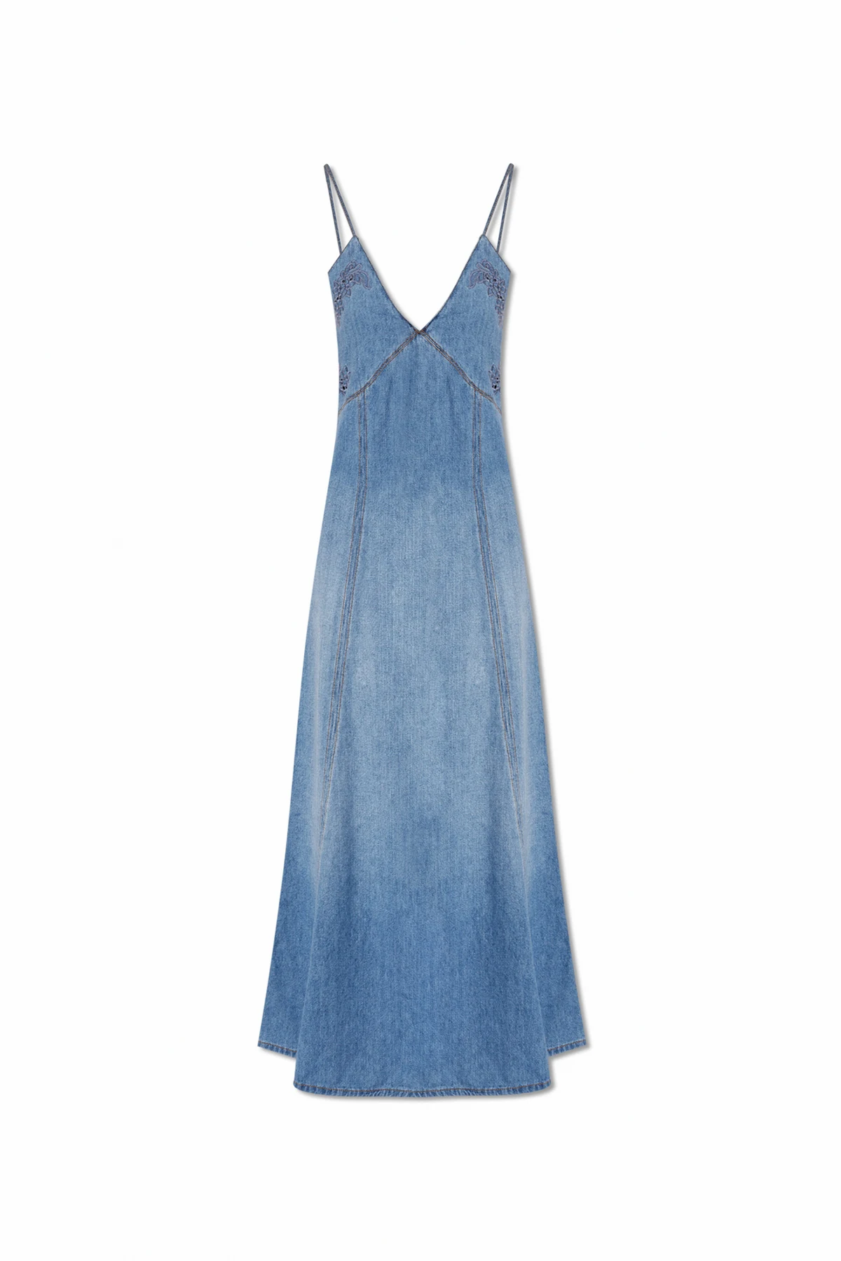 Sleeveless denim dress