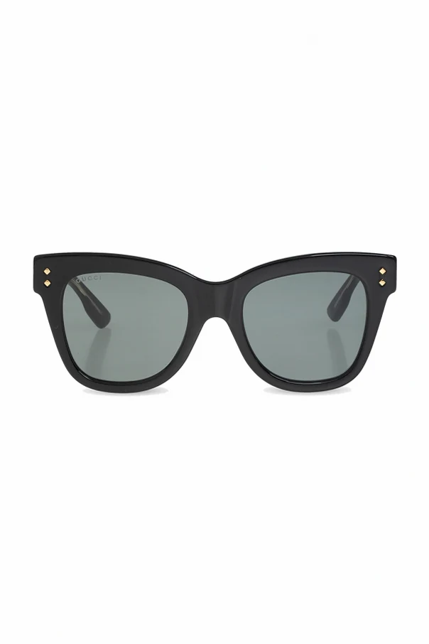 CZARNY Okulary przeciwsłoneczne z logo