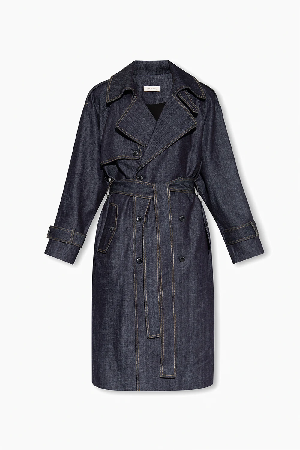 ‘Aspos’ denim trench coat