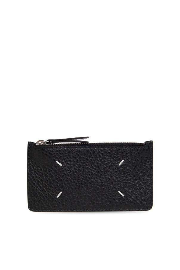 SCHWARZ Card holder with logo