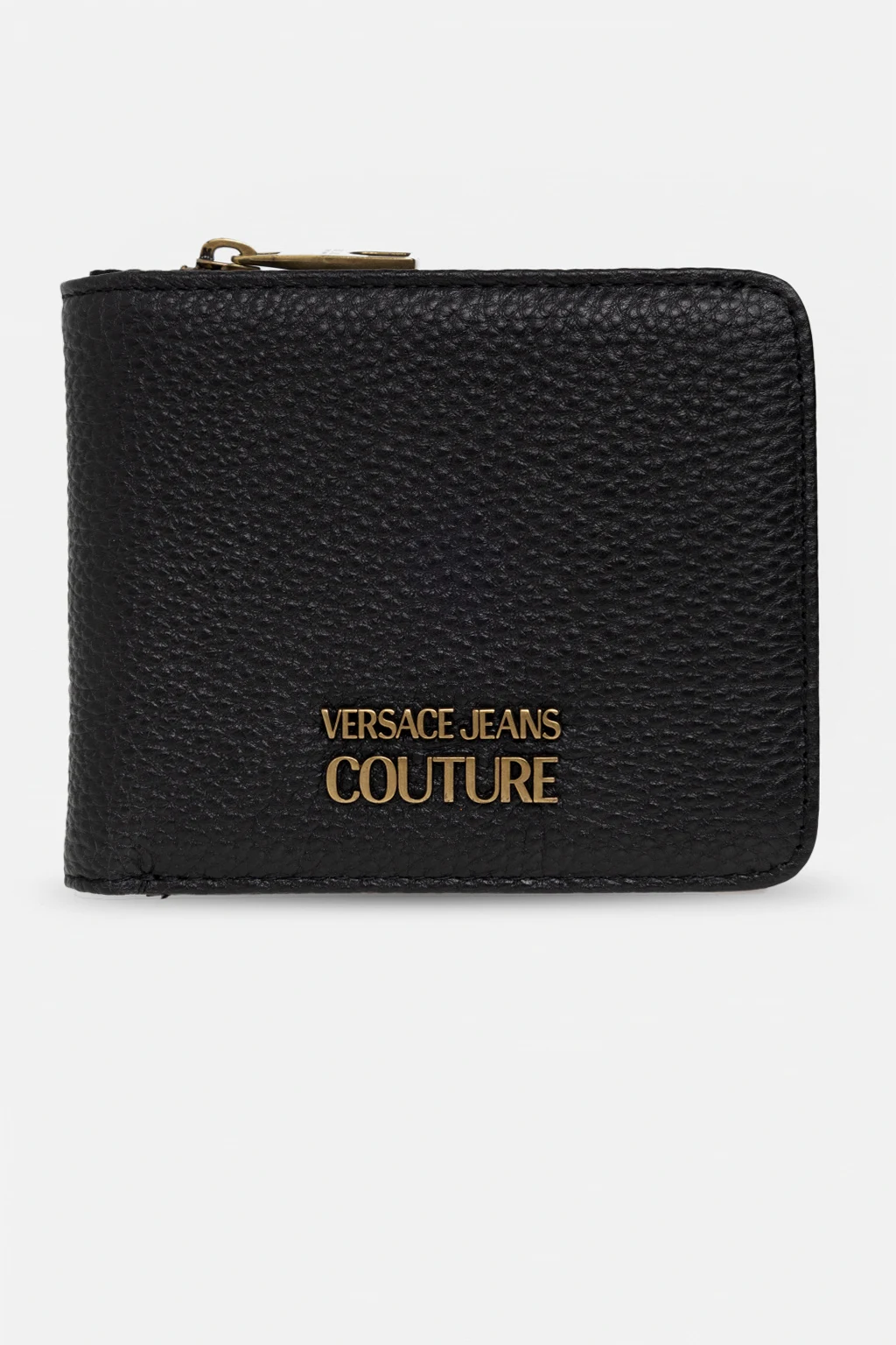 Leather wallet with logo