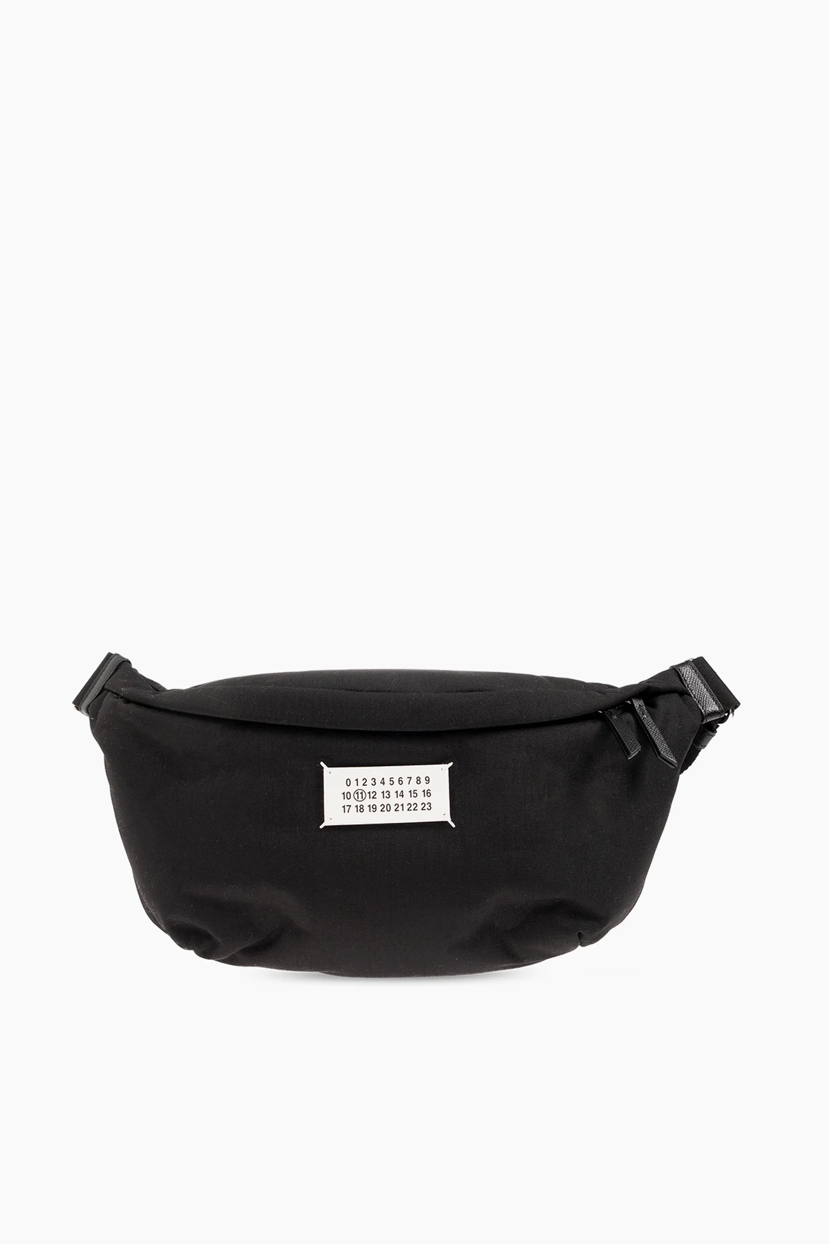 BLACK Belt bag with logo