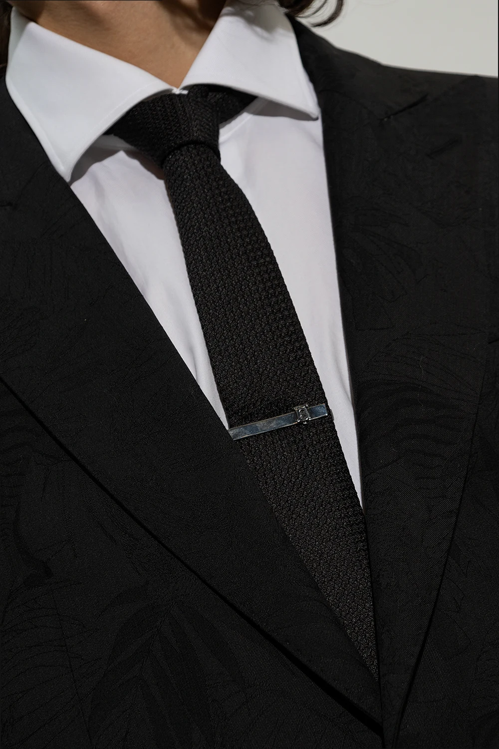 Tie clip with monogram