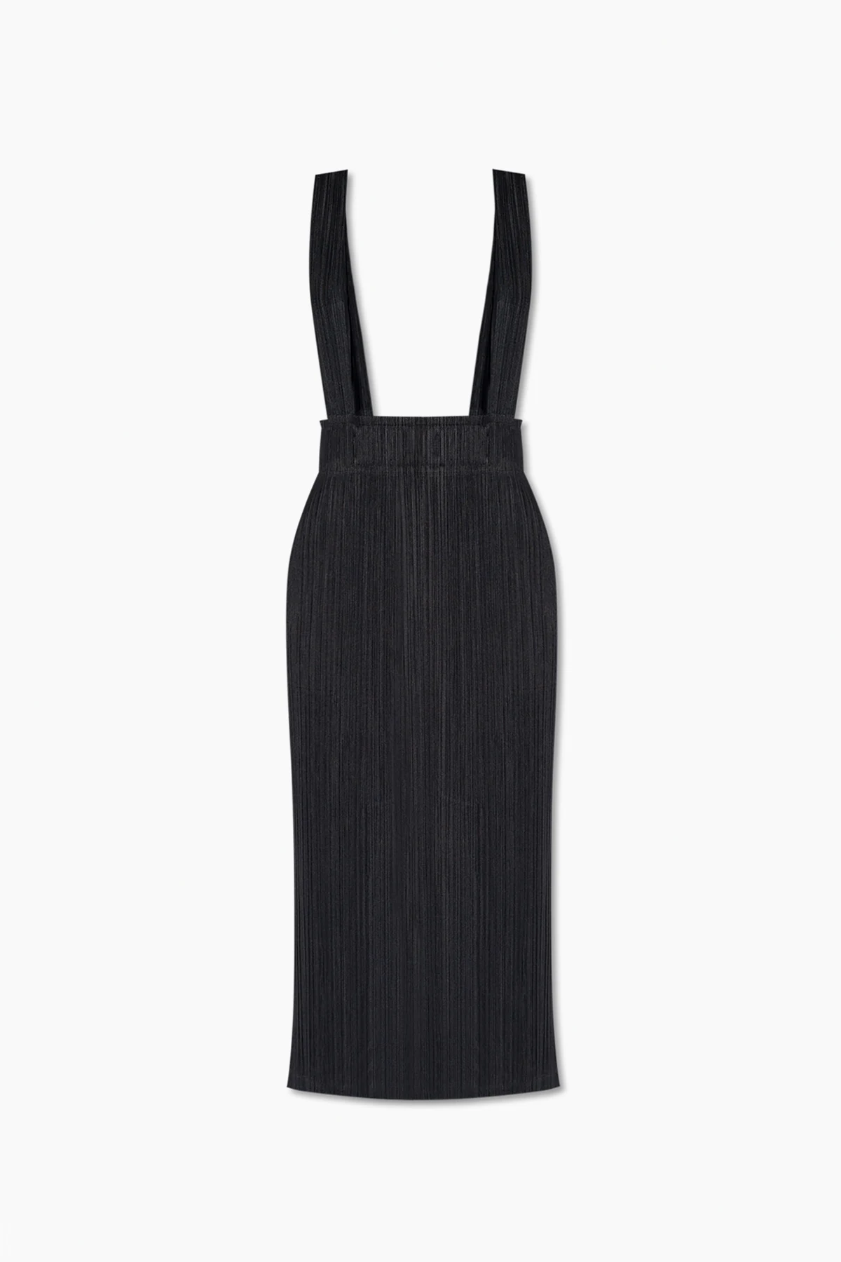 Plisowana spódnica z szelkami