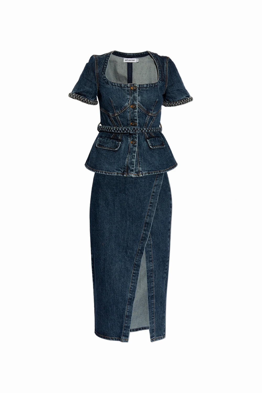 Two-piece denim dress