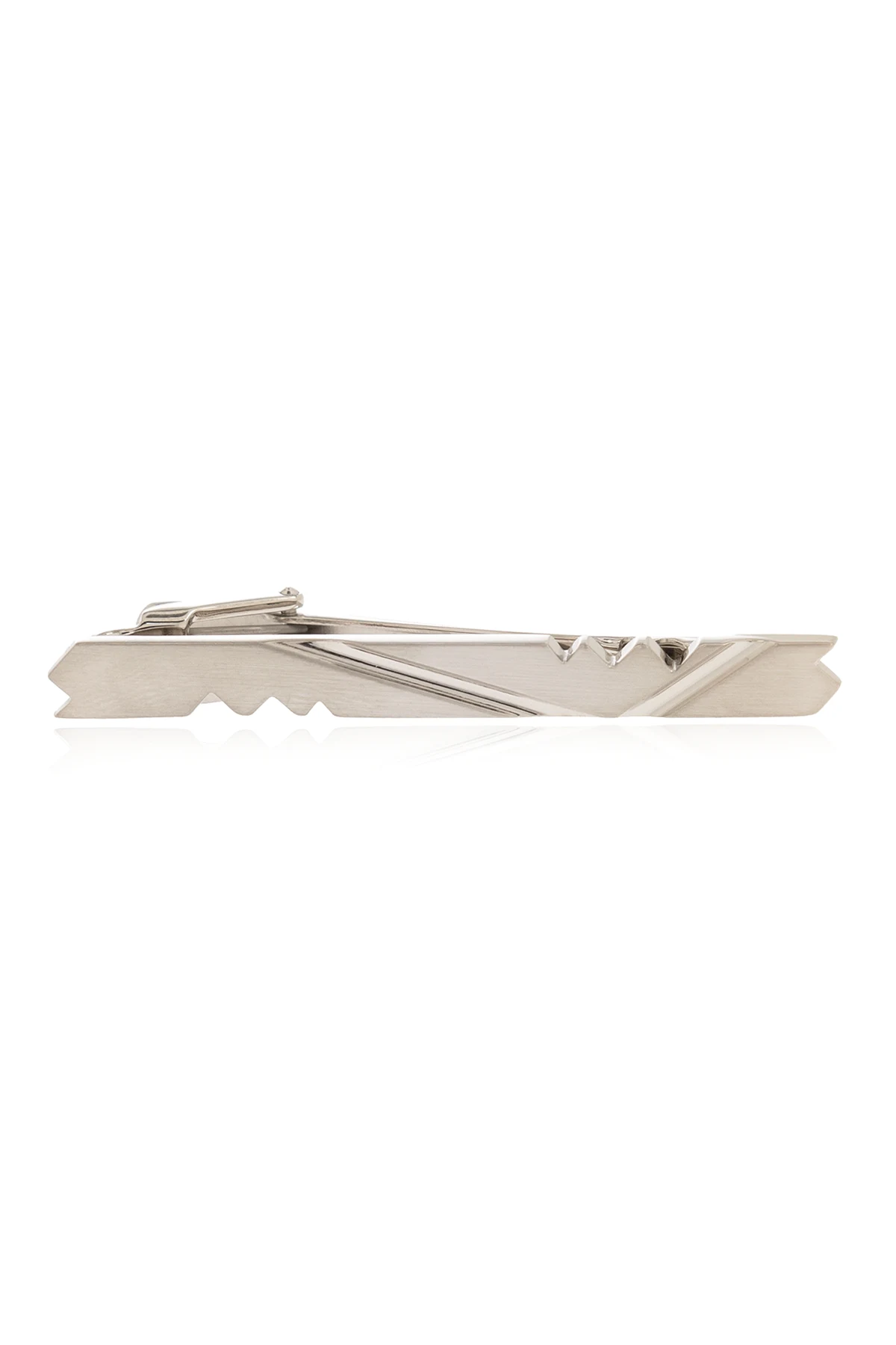 Tie clip with cut-outs