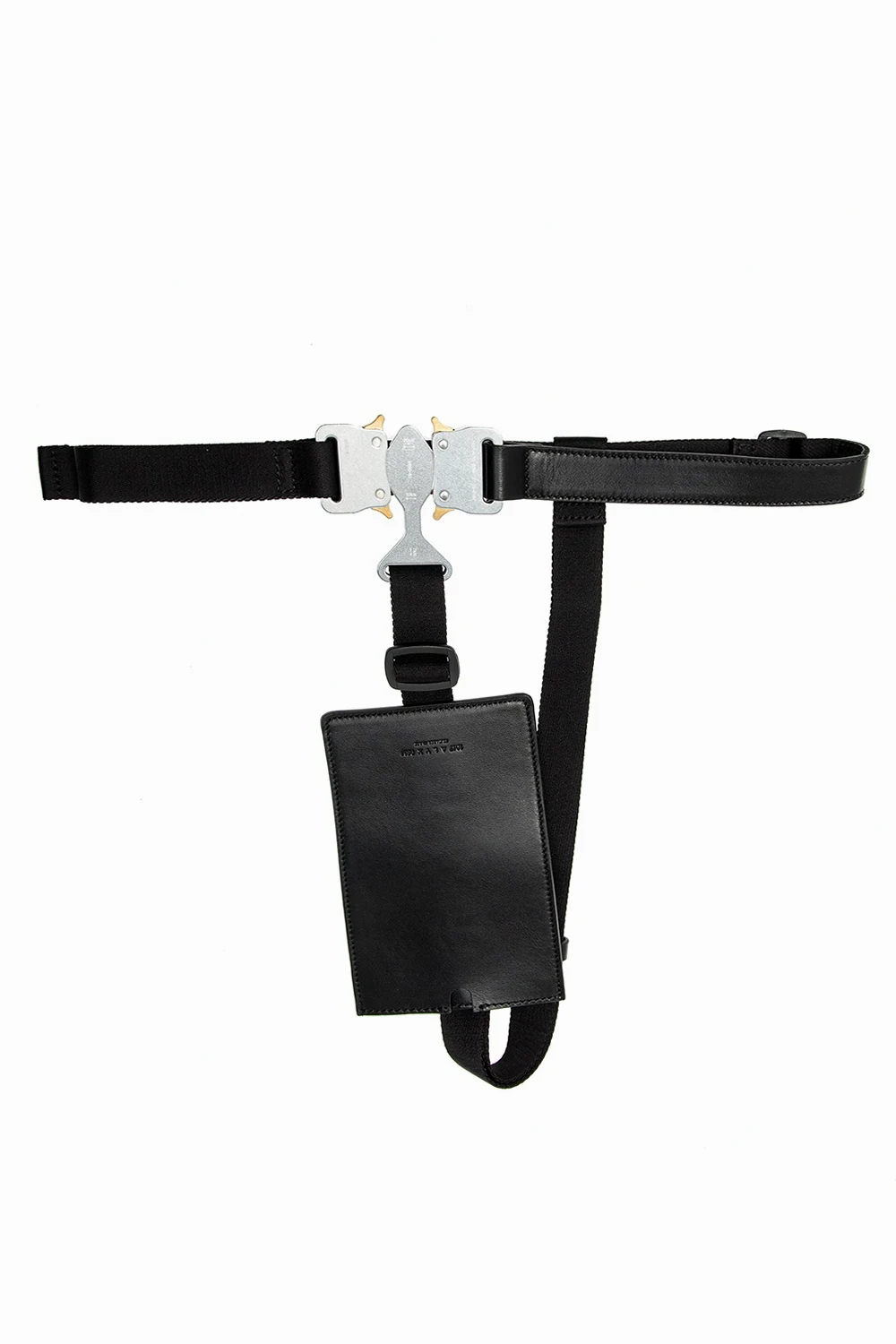 Body harness with leather case