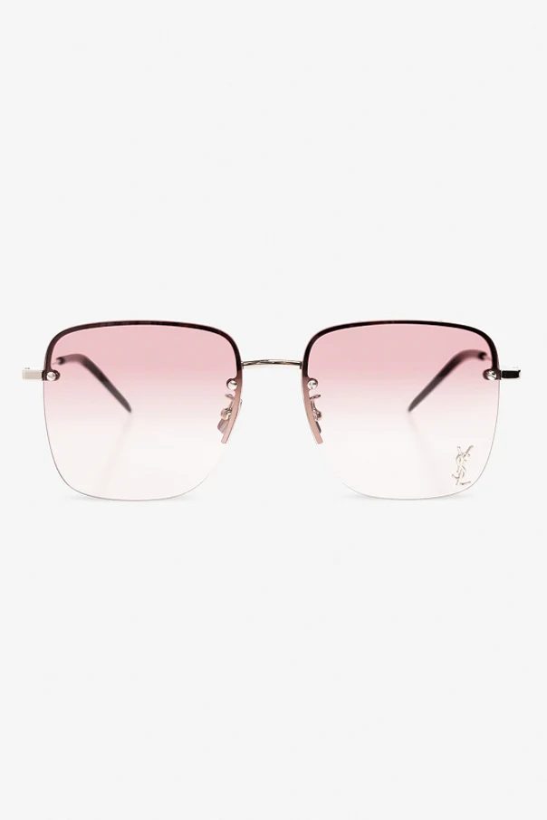 RÓŻOWY Okulary przeciwsłoneczne z logo ‘SL 312 M’