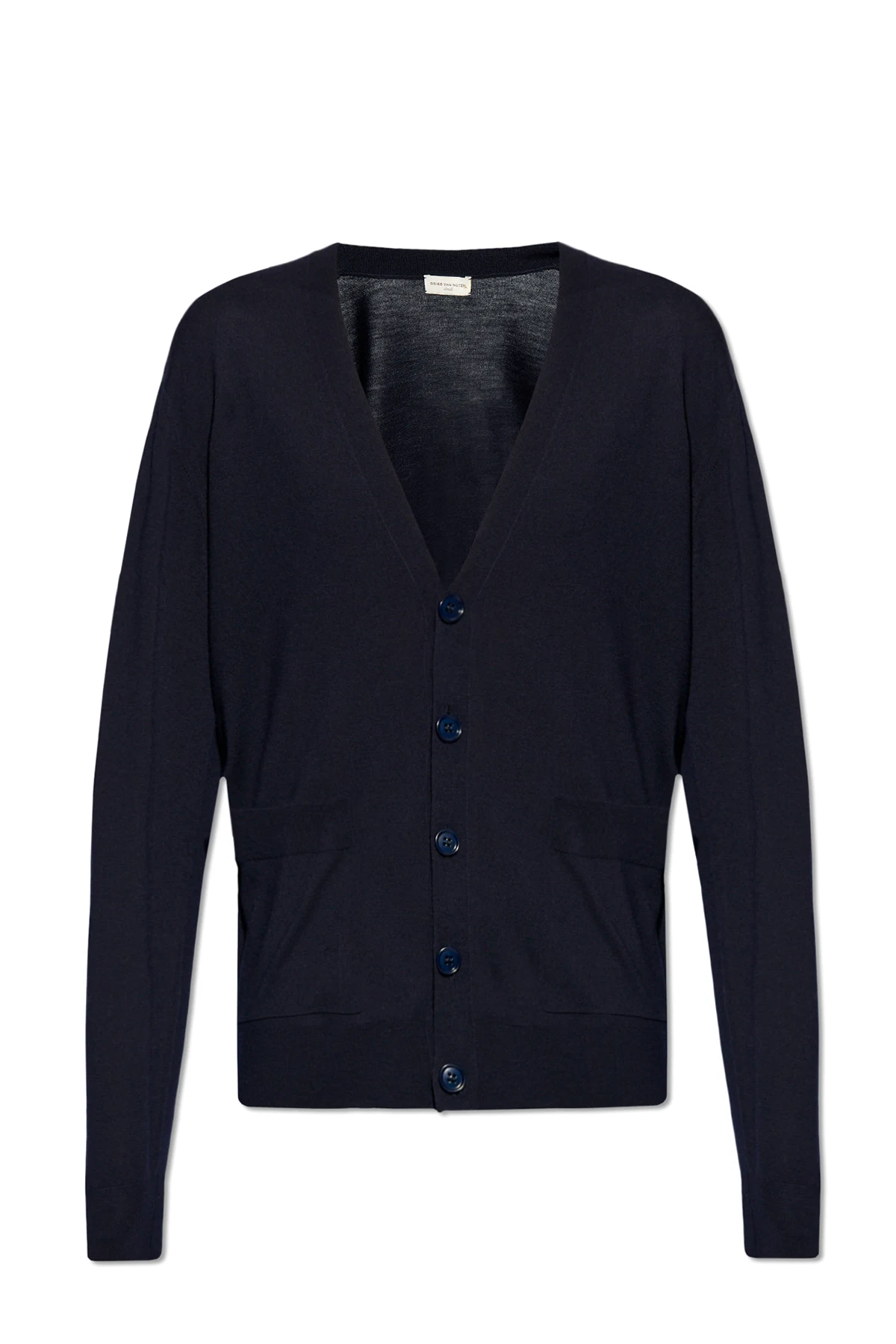 NAVY BLUE Wool cardigan