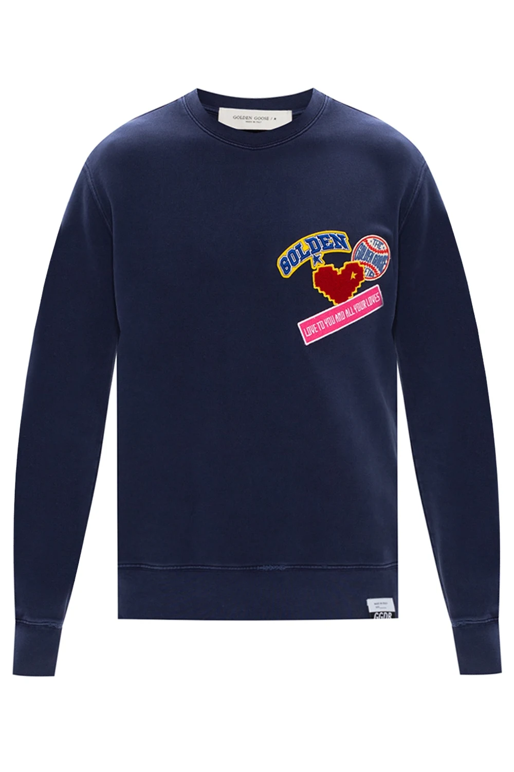Sweatshirt with raw edge